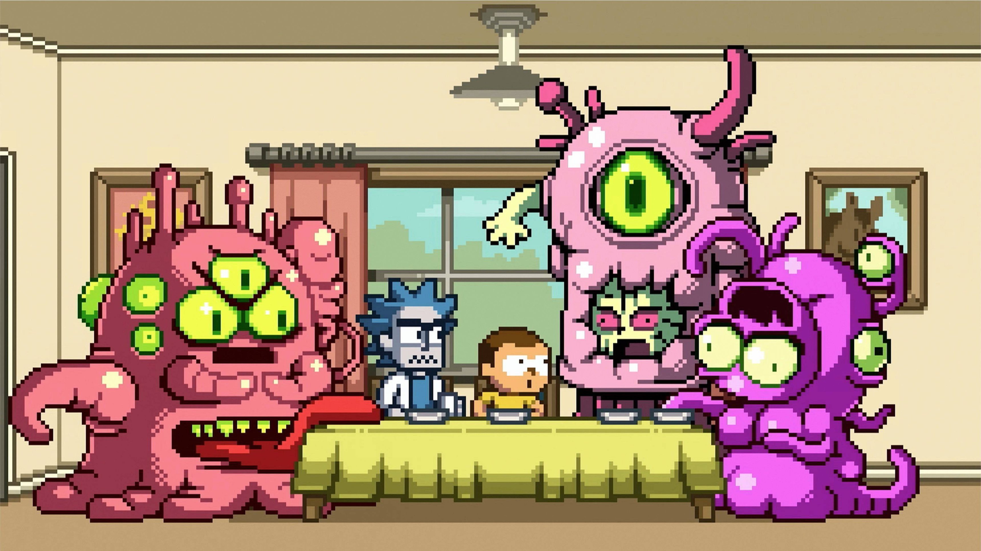 Rick and Morty in the Eternal Nightmare Machine