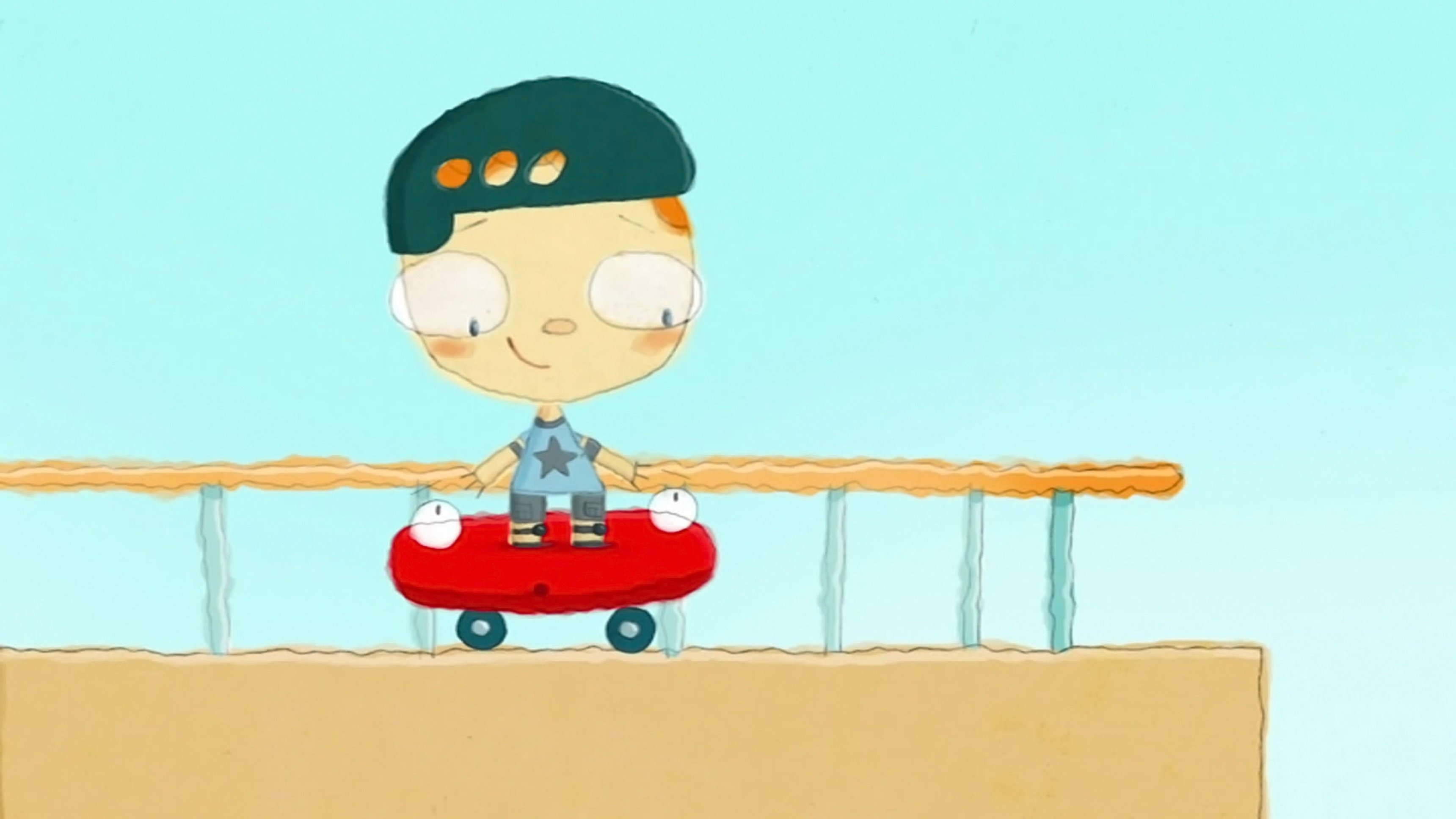 9. En skateboard