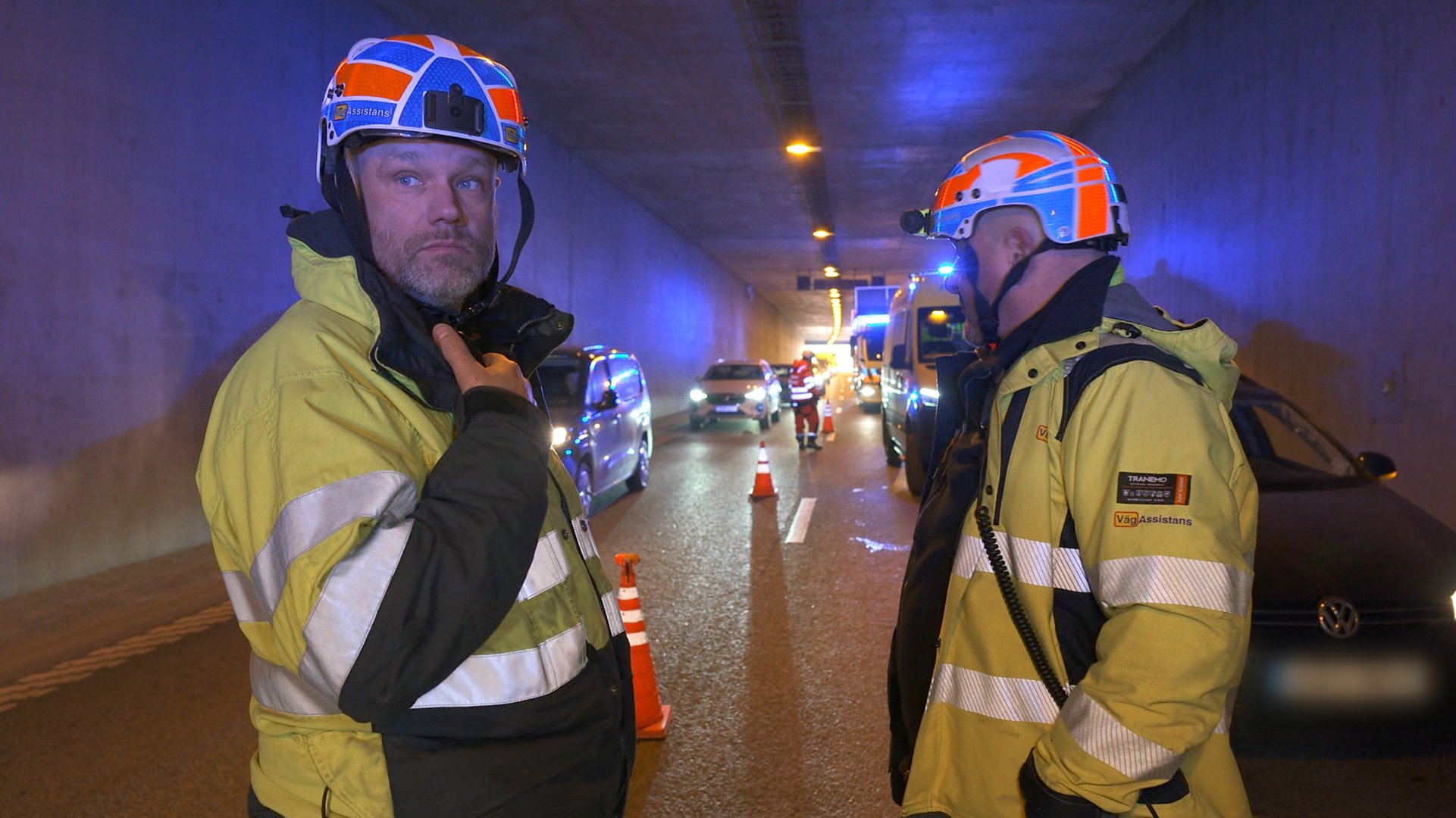 14. Seriekrock i vägtunnel