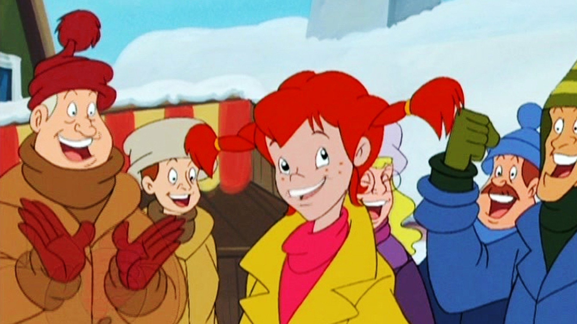 19. Pippi tävlar på skidor