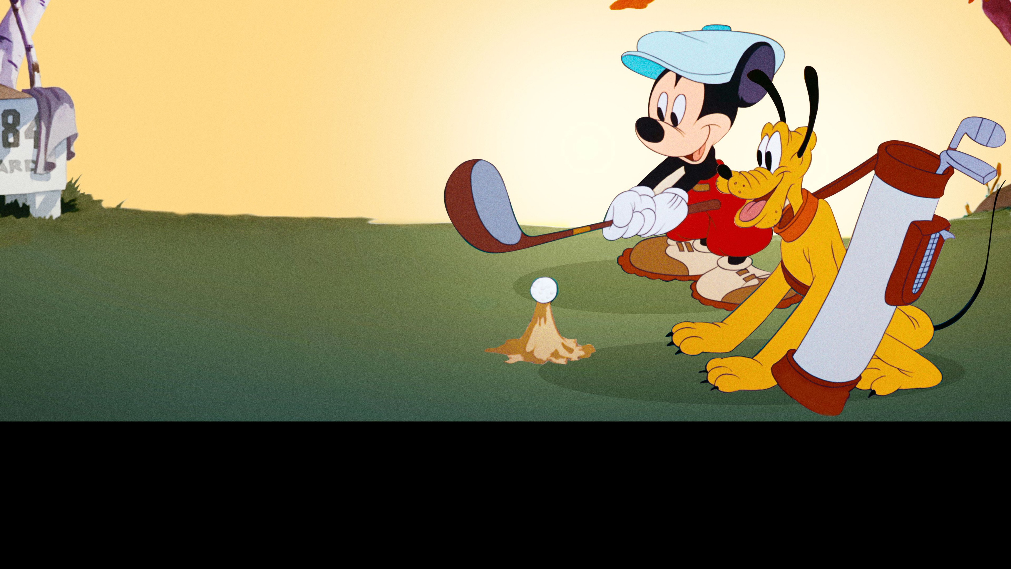 Musse Pigg spelar golf