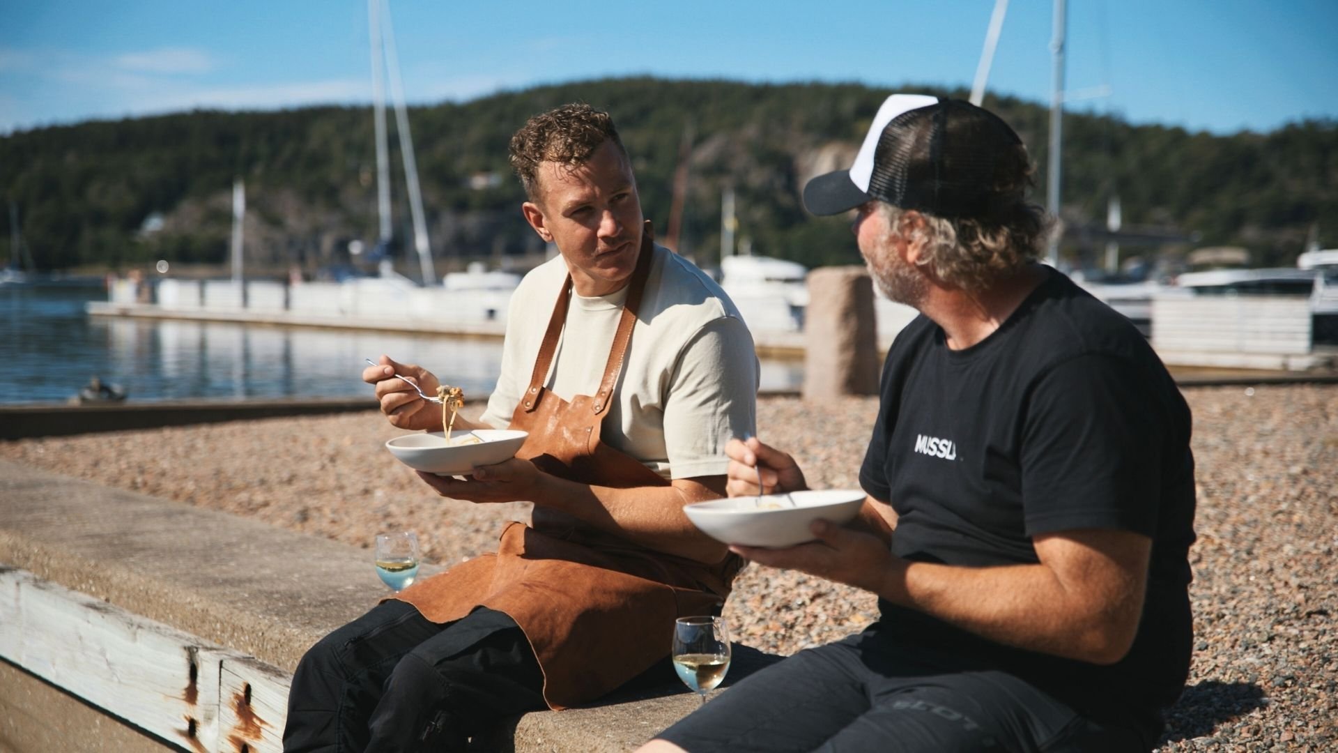2. Blåmusselpasta med chili och vitlök
