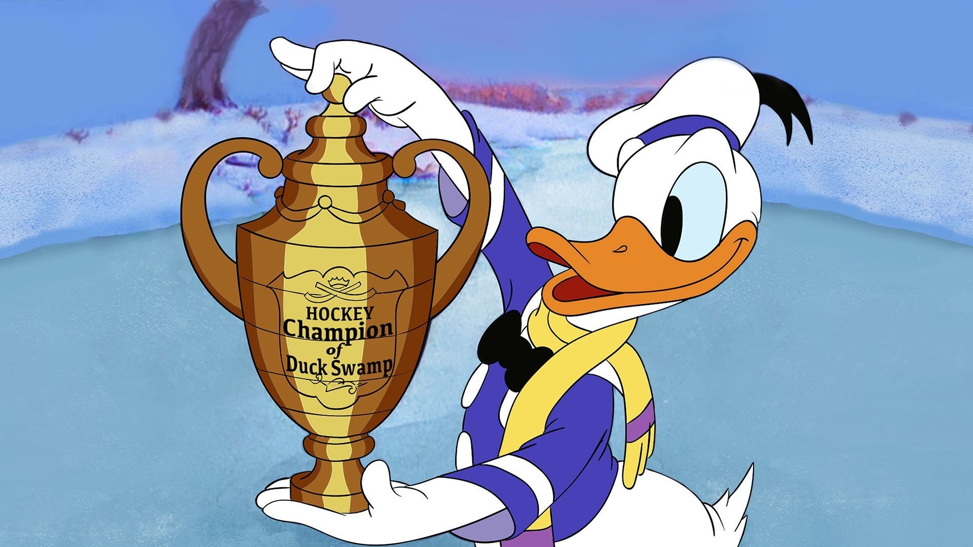 Kalle Anka spelar ishockey