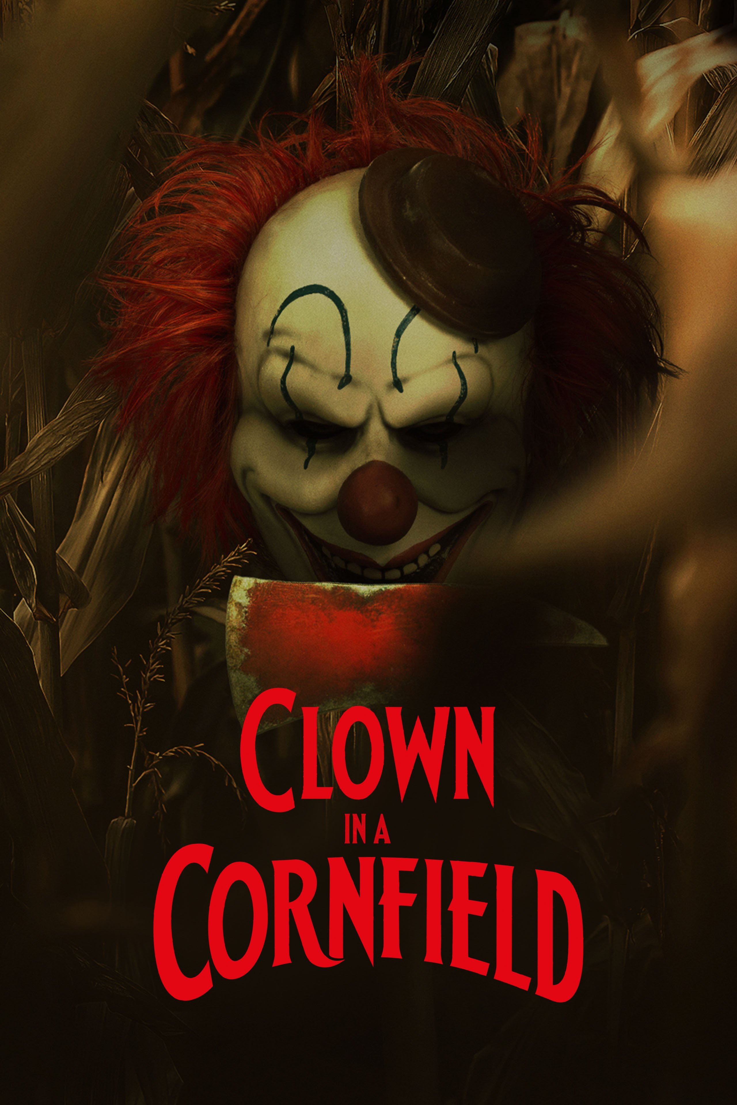 Clown in a cornfield