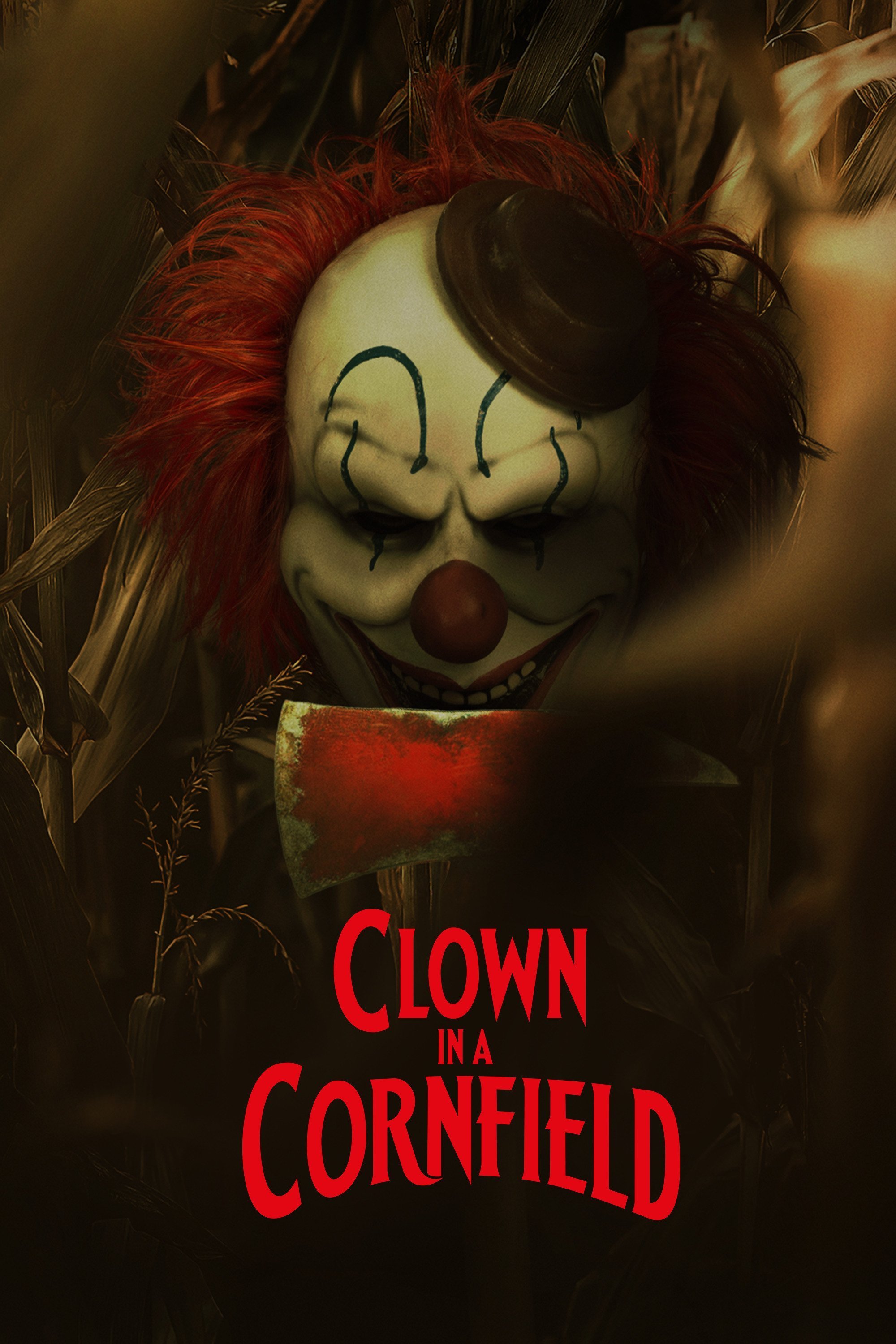 Clown in a cornfield