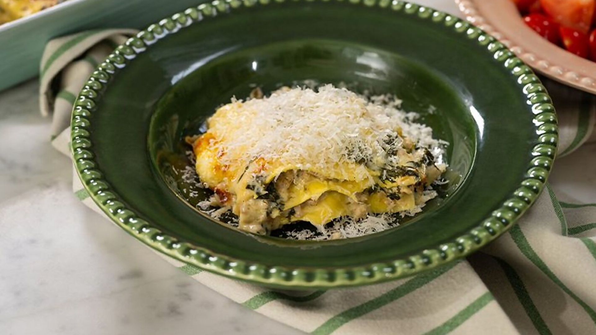 1. En smakrik start: Vit lasagne