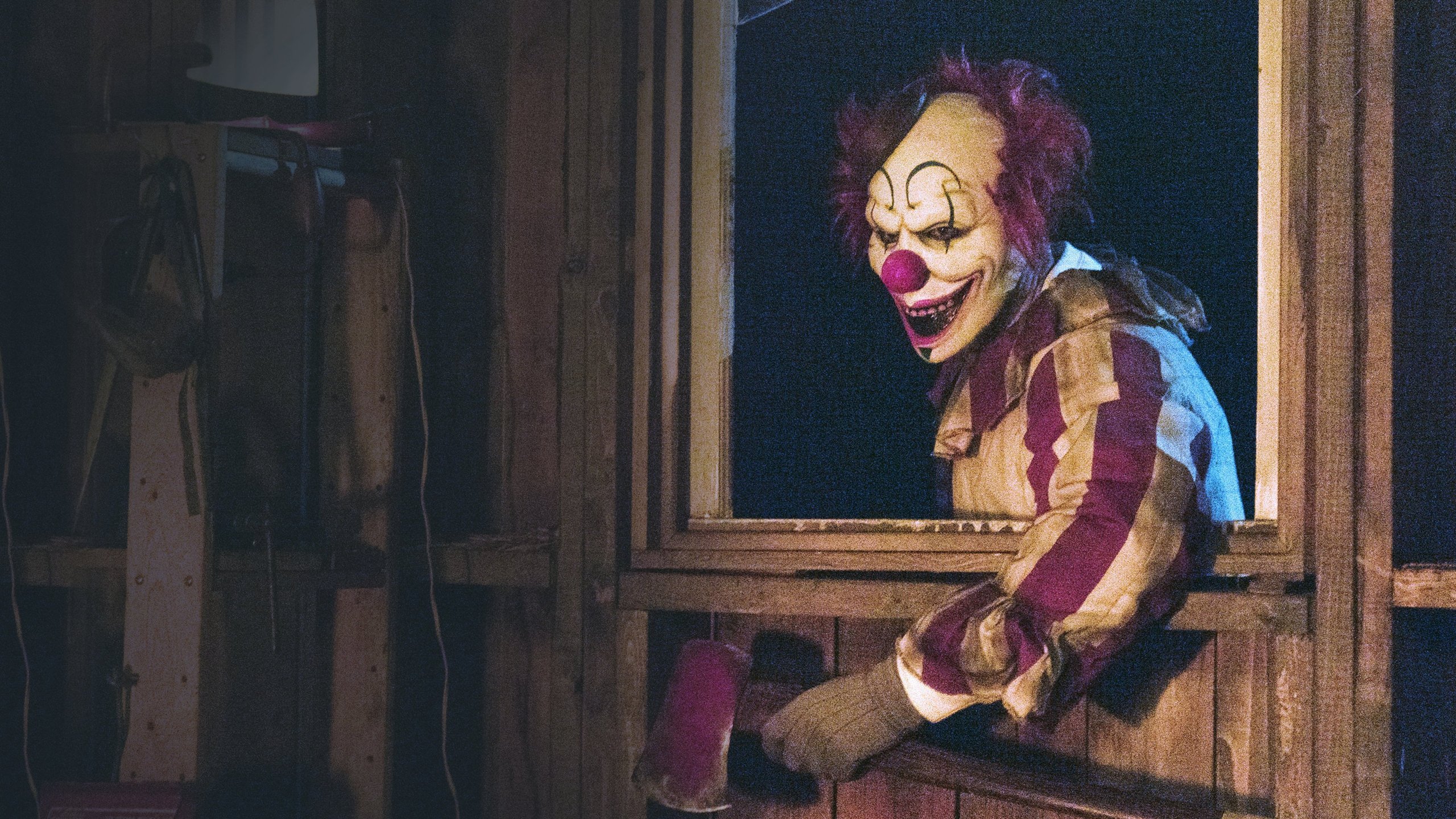 Clown in a cornfield