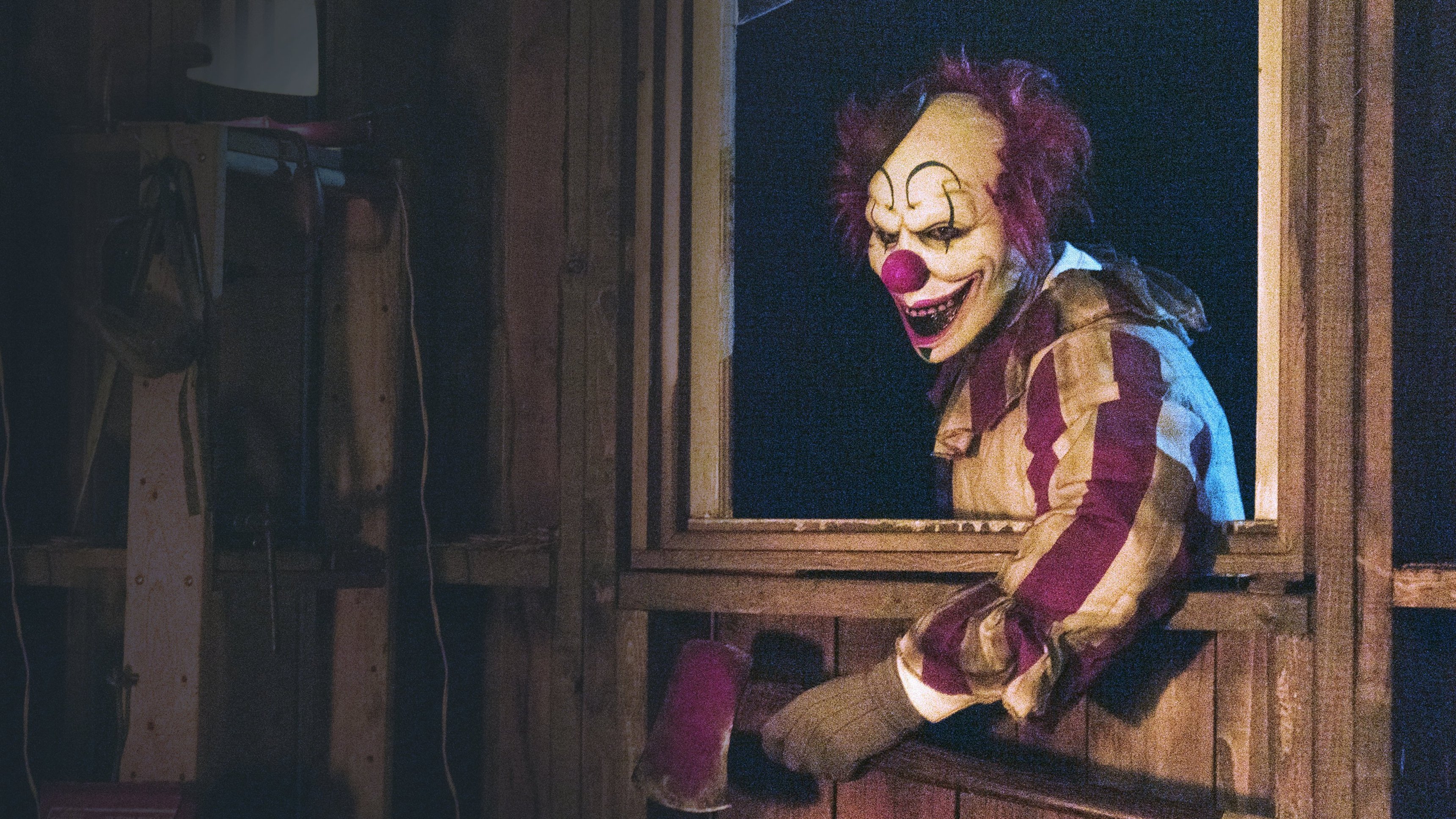 Clown in a cornfield