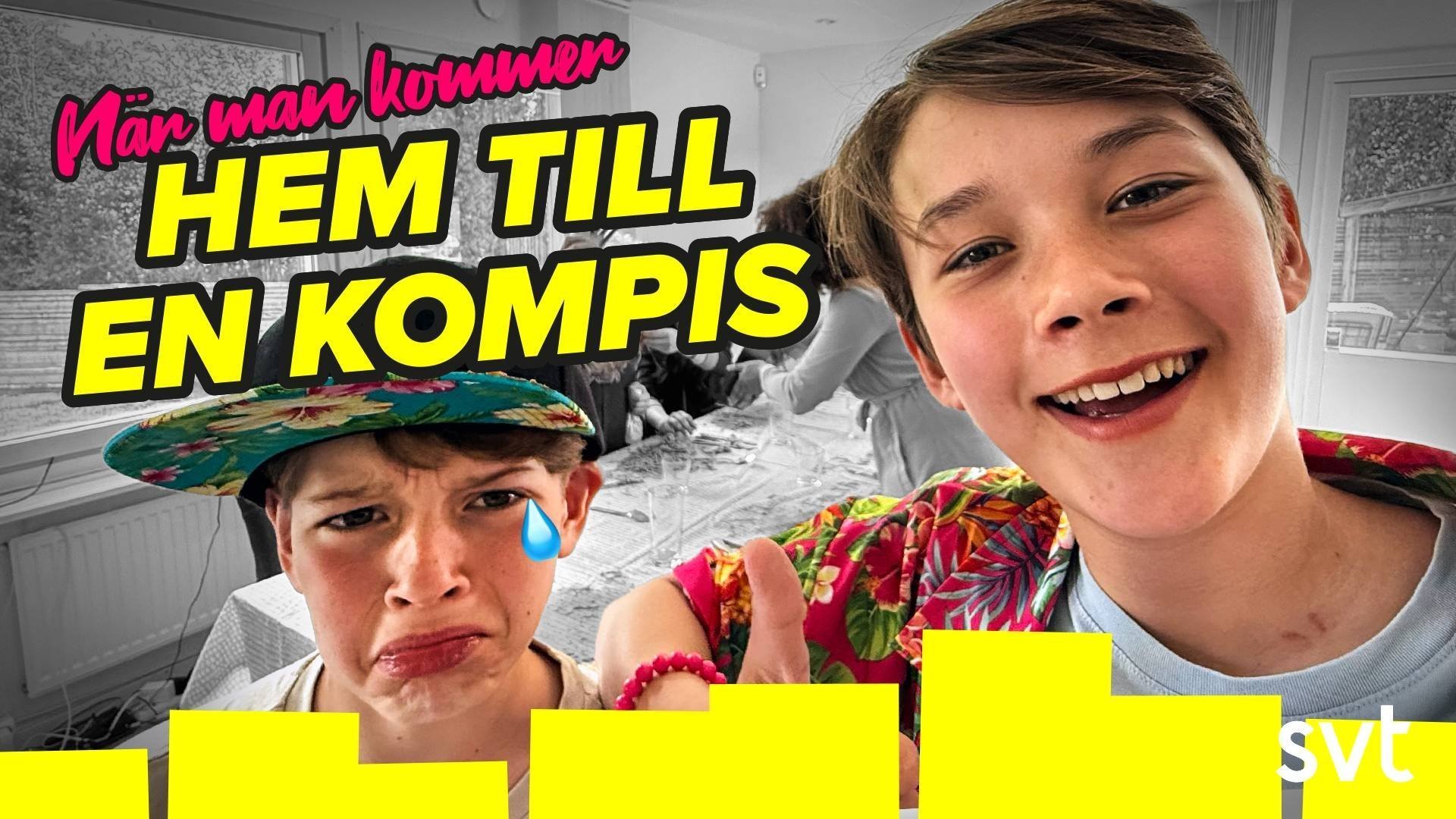 73. När man kommer hem till en kompis
