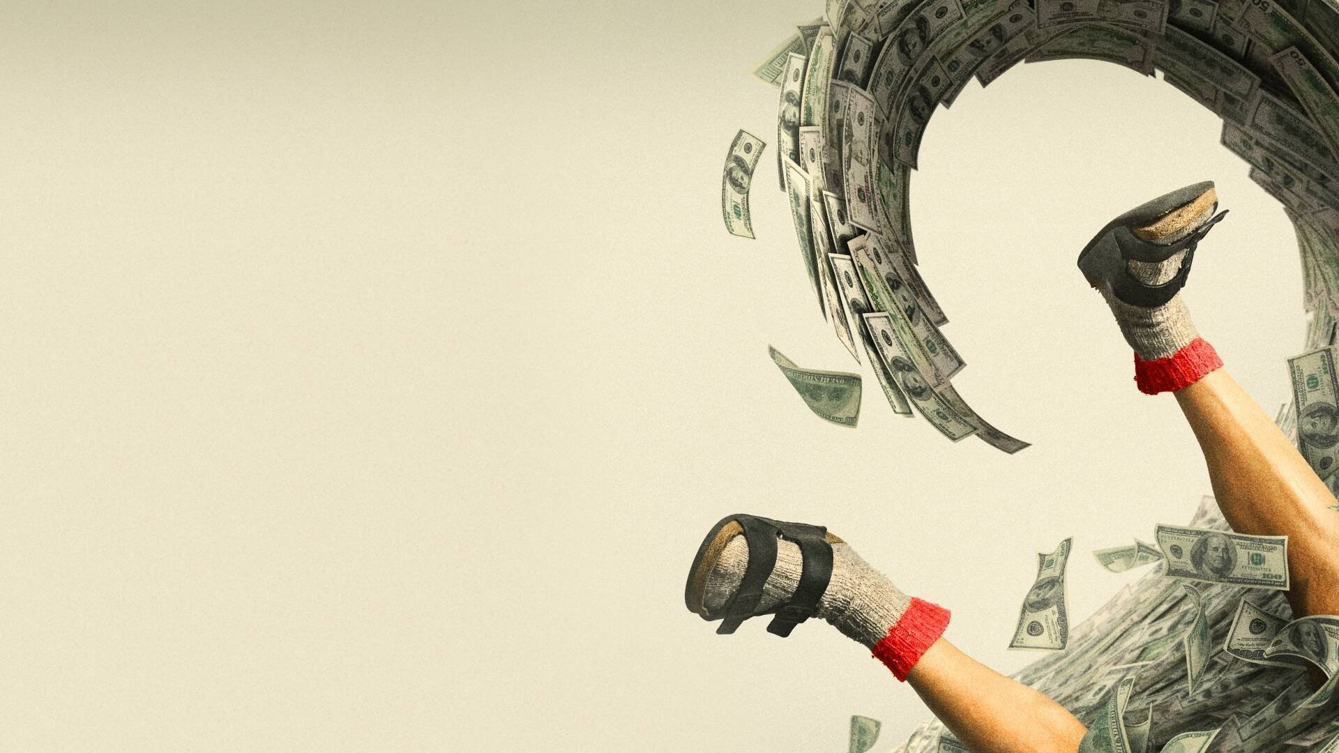 Ta pengarna och spring!