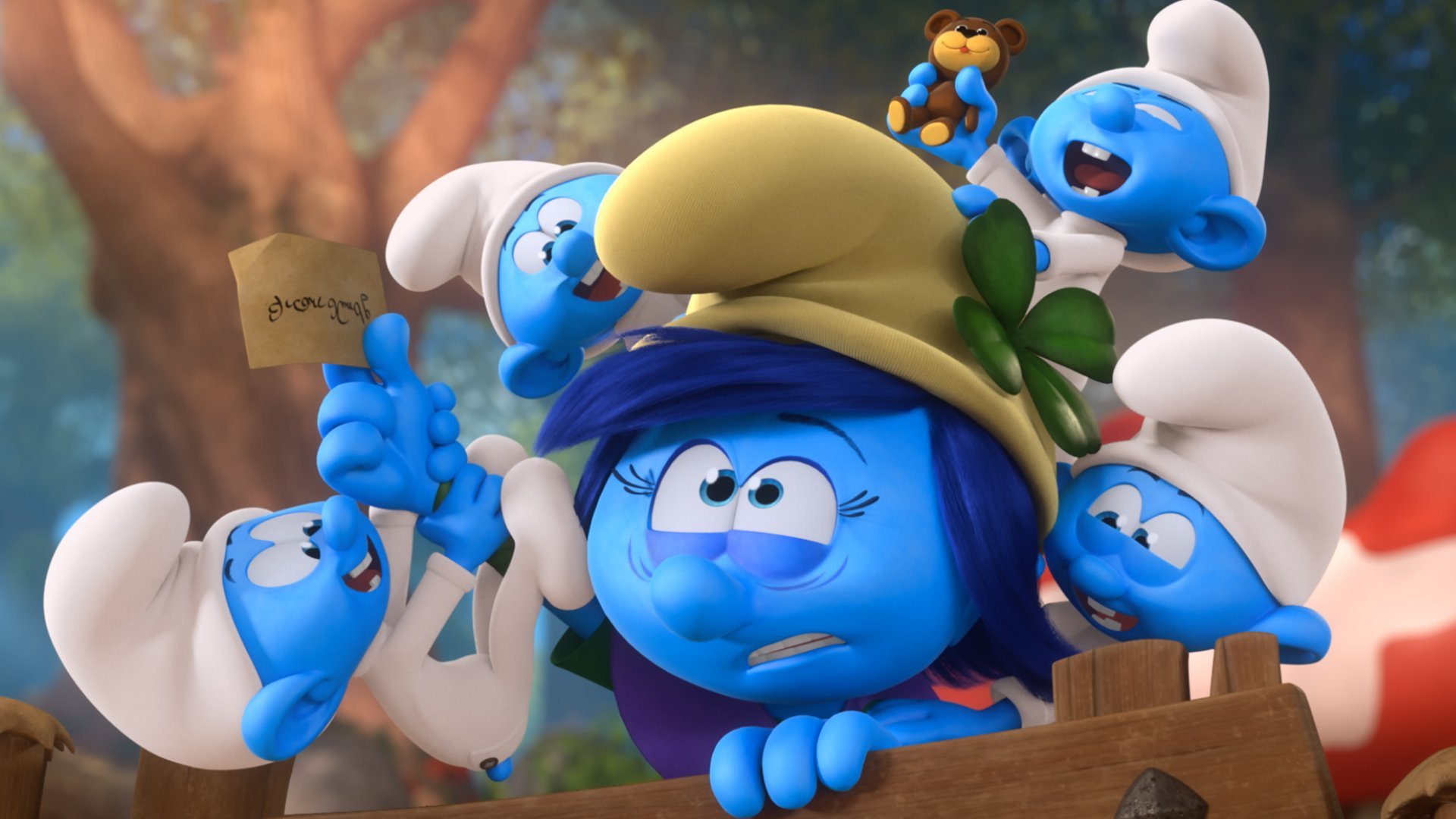 28. Smurfig barnpassning