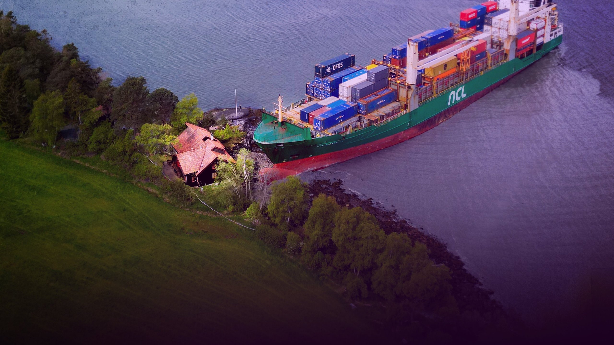Nyheterna Story: Ett containerfartyg på tomten