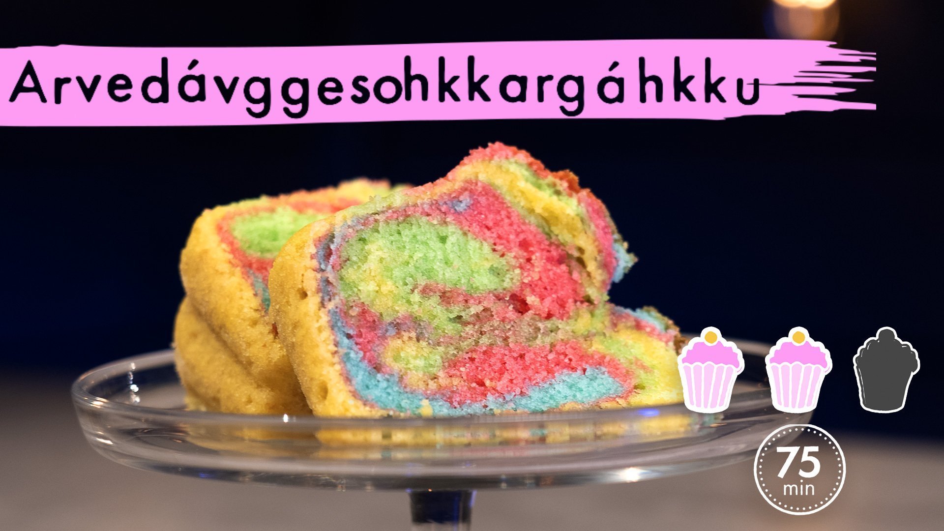 2. Regnbågssockerkaka