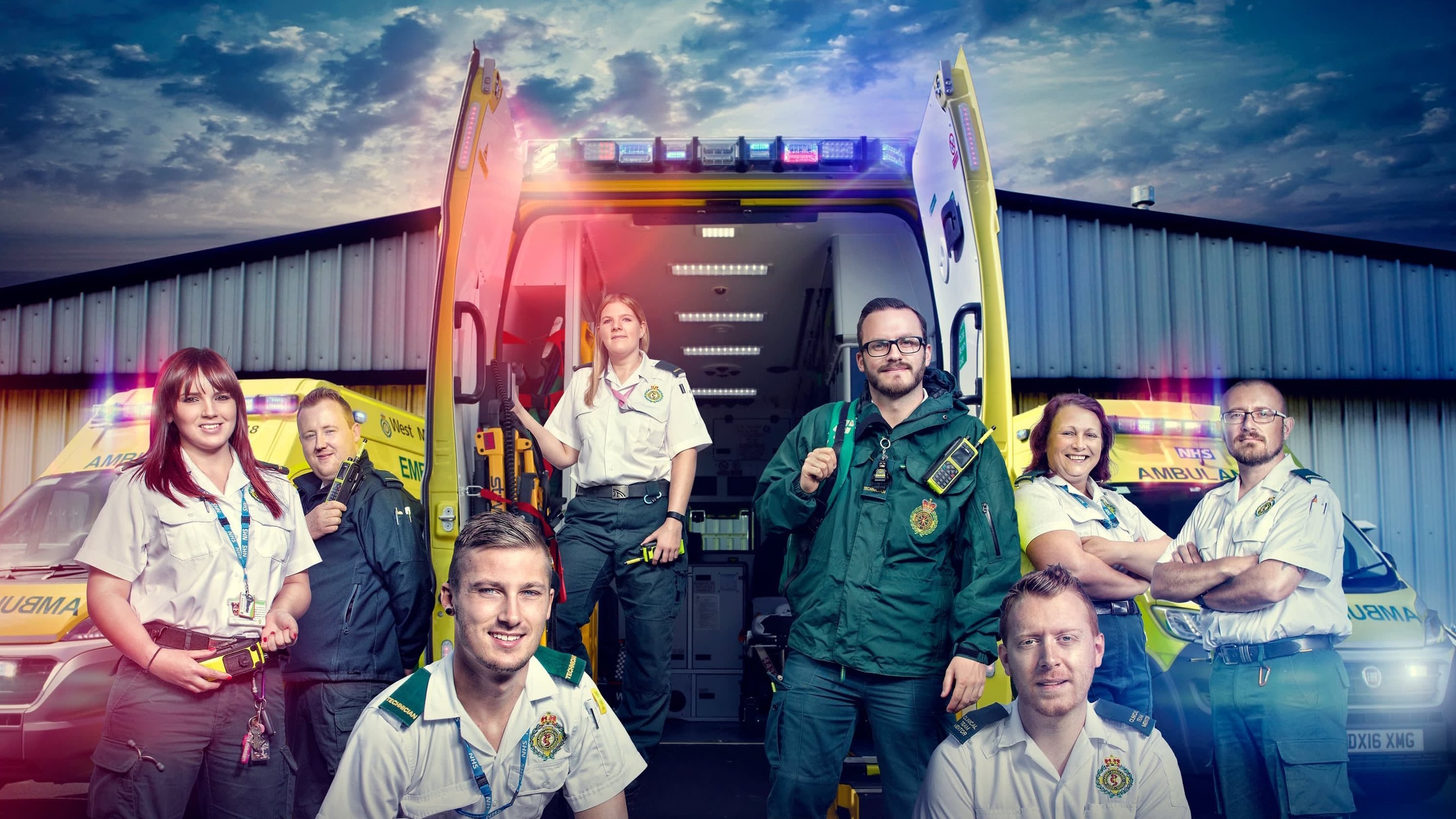 Inside the ambulance