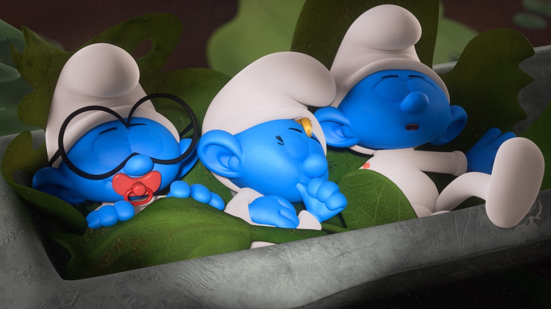 28. Smurfig barnpassning