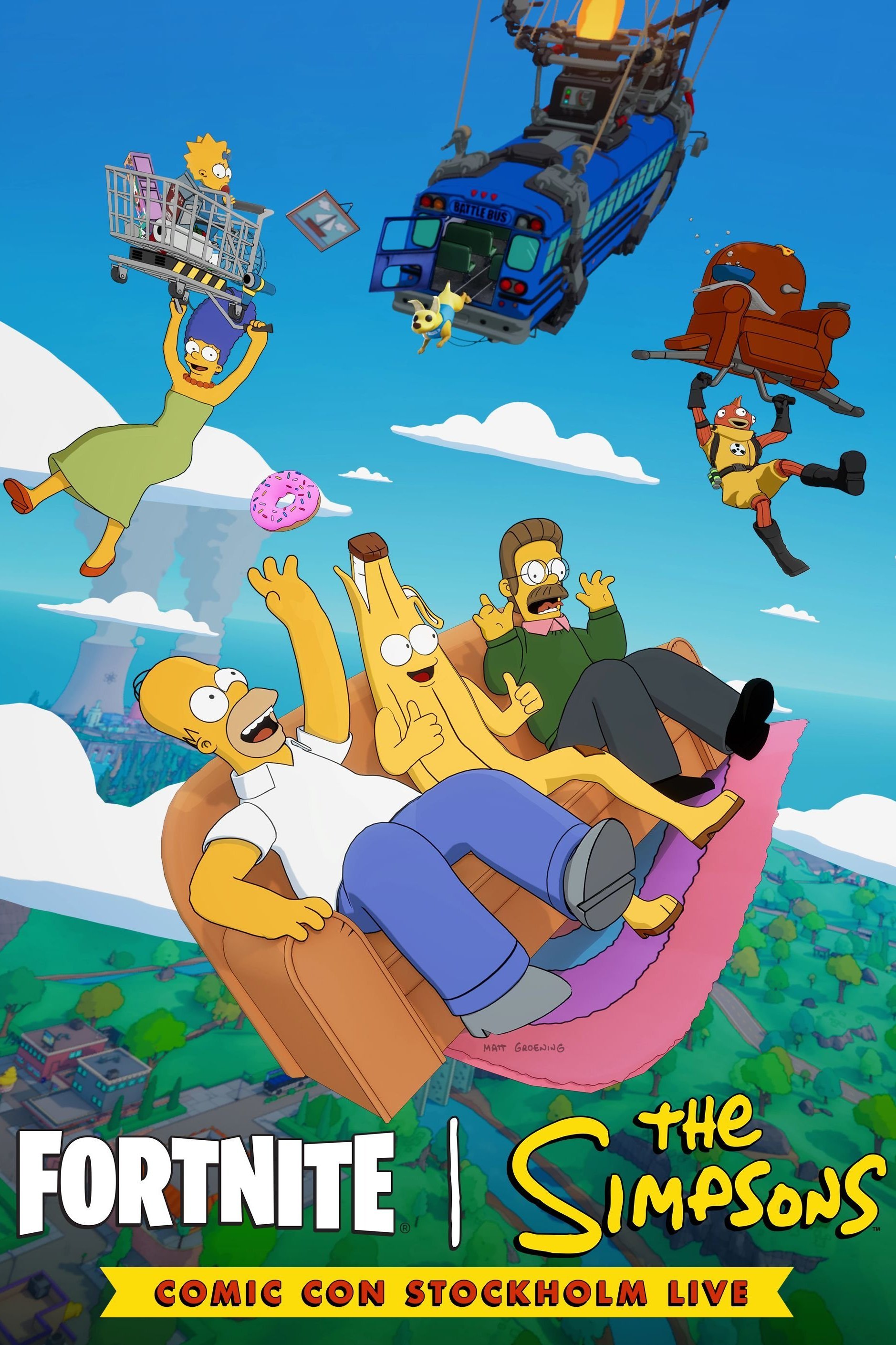 Fortnite | The Simpsons: Comic Con Stockholm Live