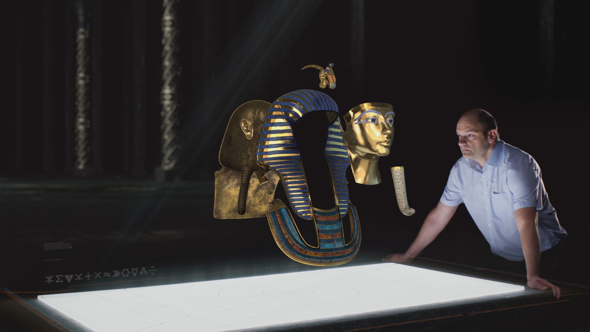 1. Tutankhamuns mask, Terrorballong, Häxflaska