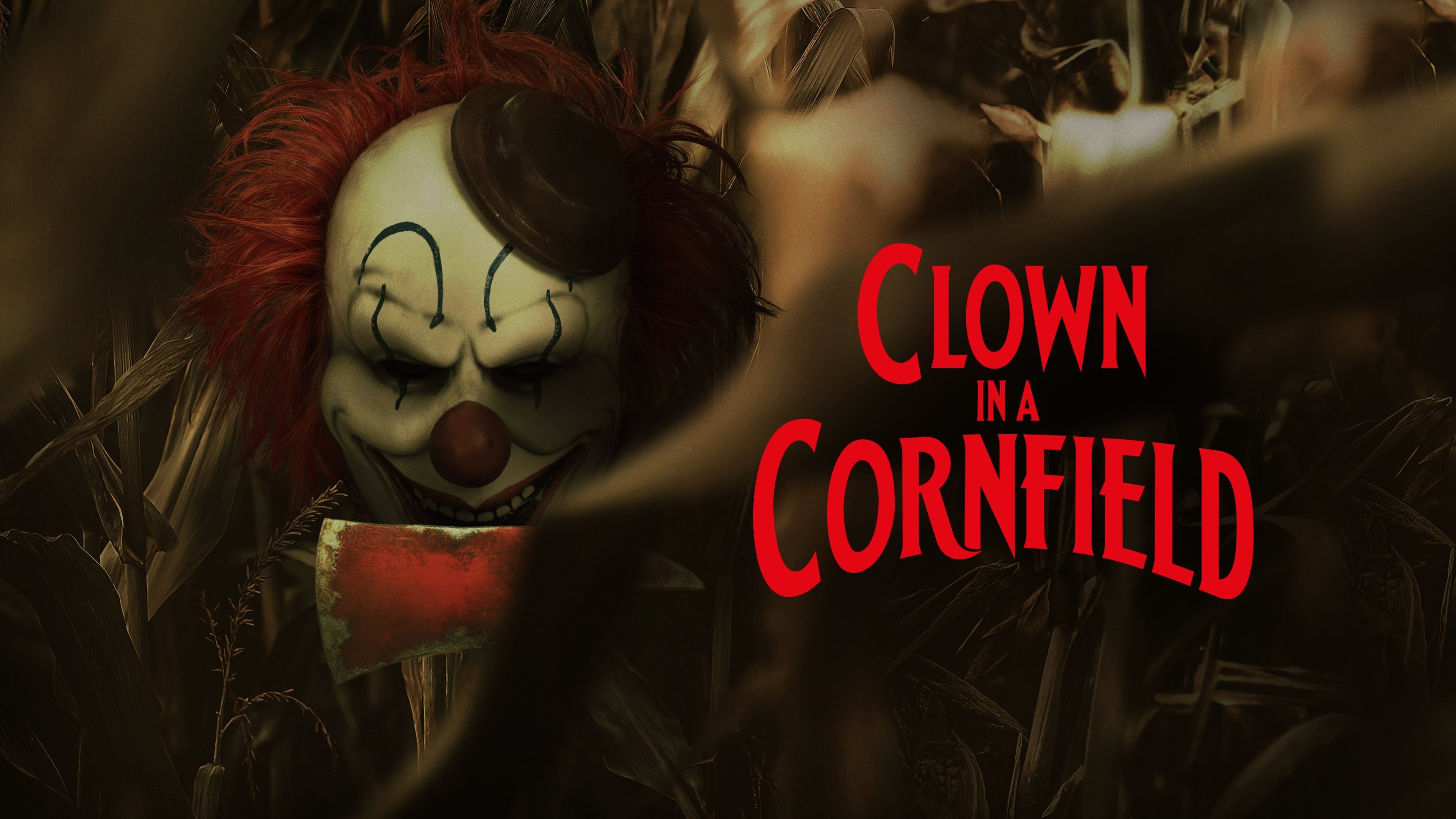 Clown in a cornfield