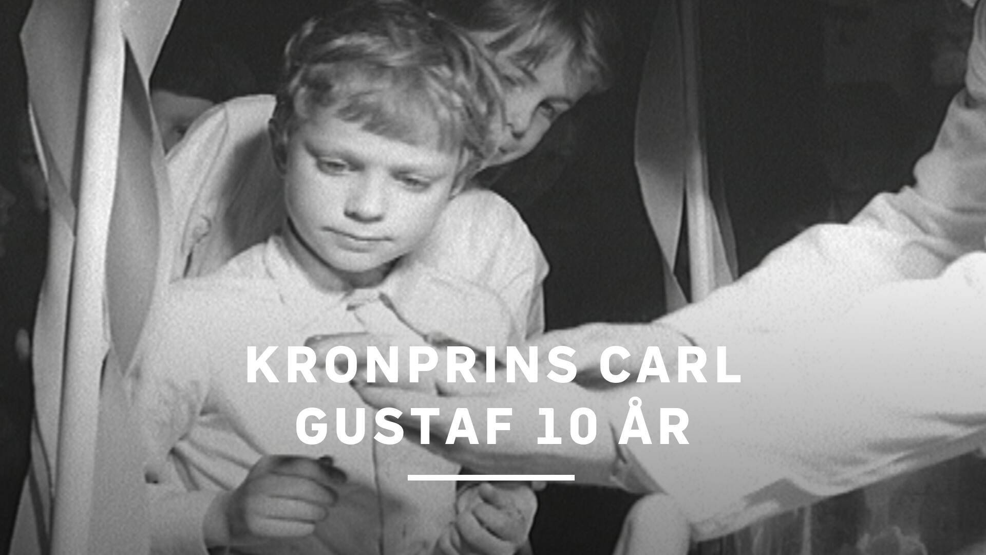 Kronprins Carl Gustaf 10 år