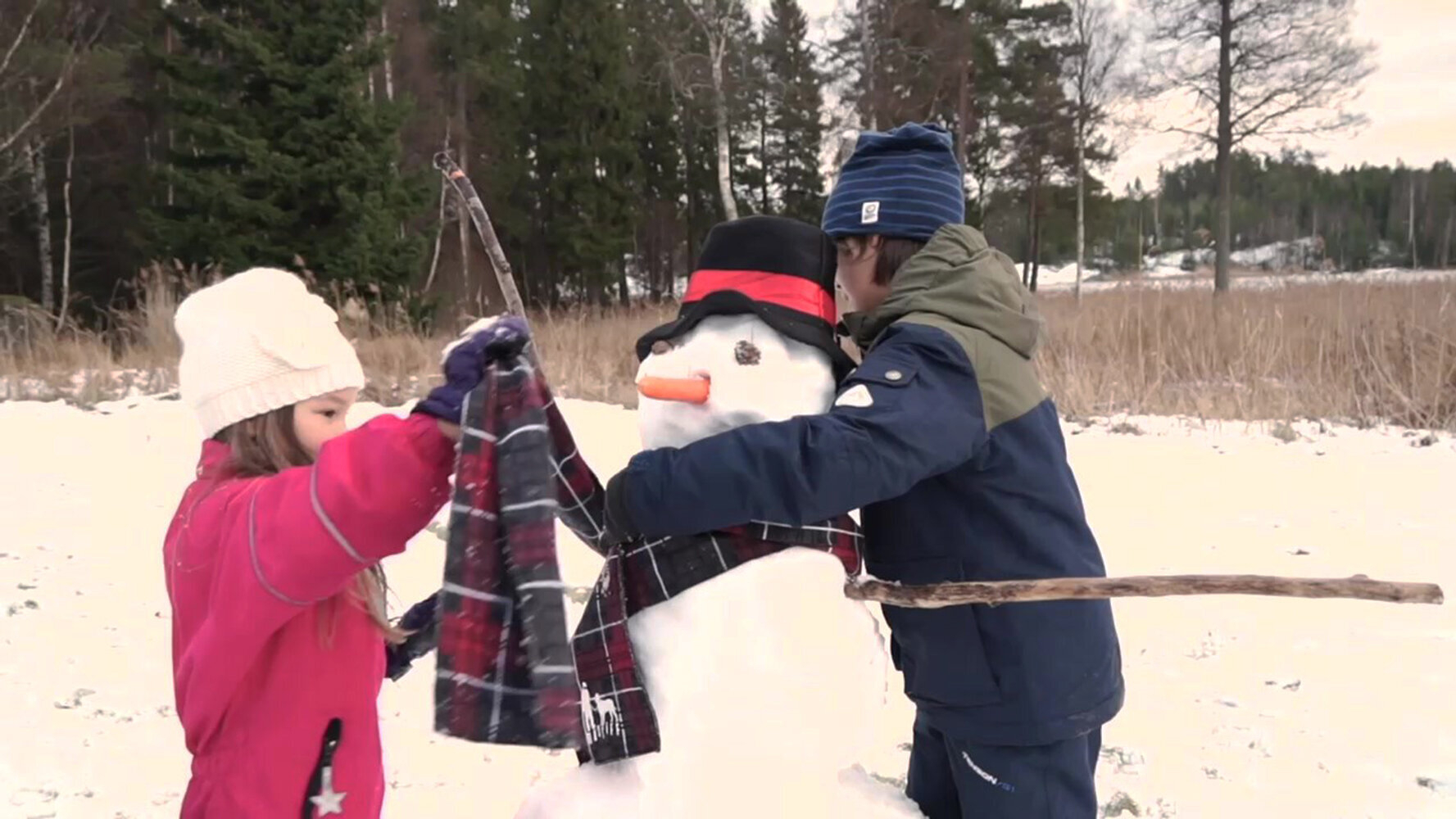 36. Bygga snögubbe