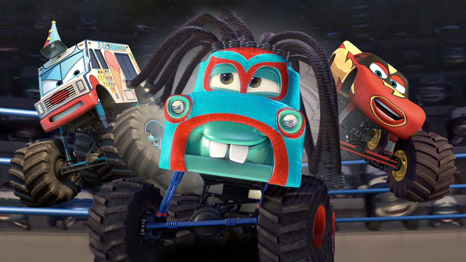 Monster truck-bärgarn