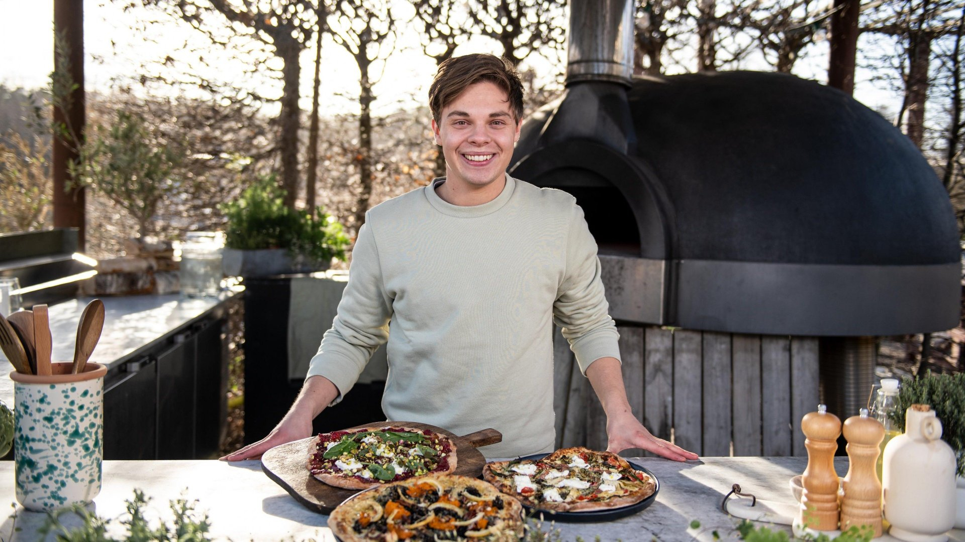 2. Flatbreadpizzor med olika toppings