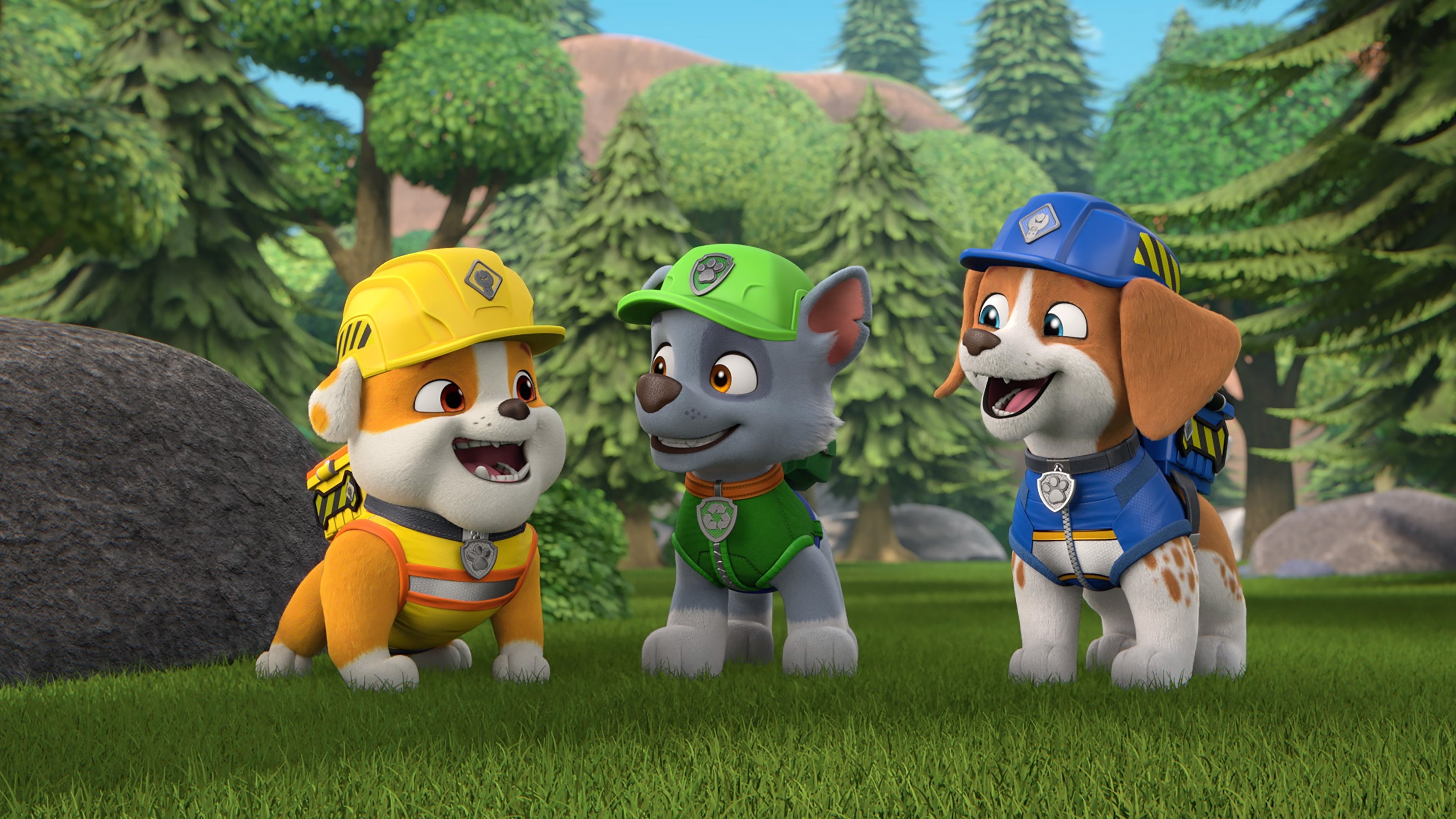 RUBBLE & CREW: Gänget och Rocky bygger en björnö