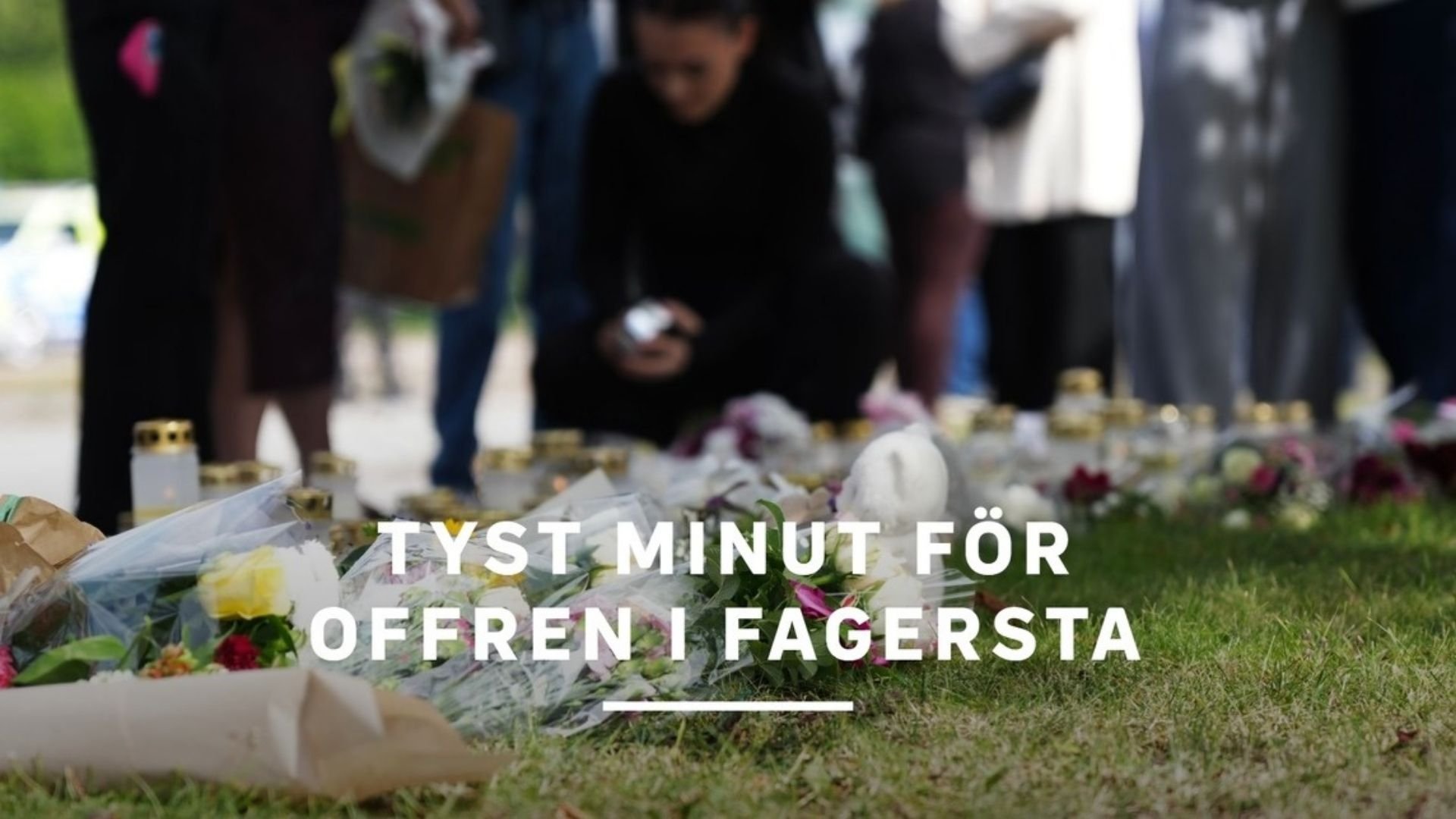 Tyst minut för offren i Fagersta