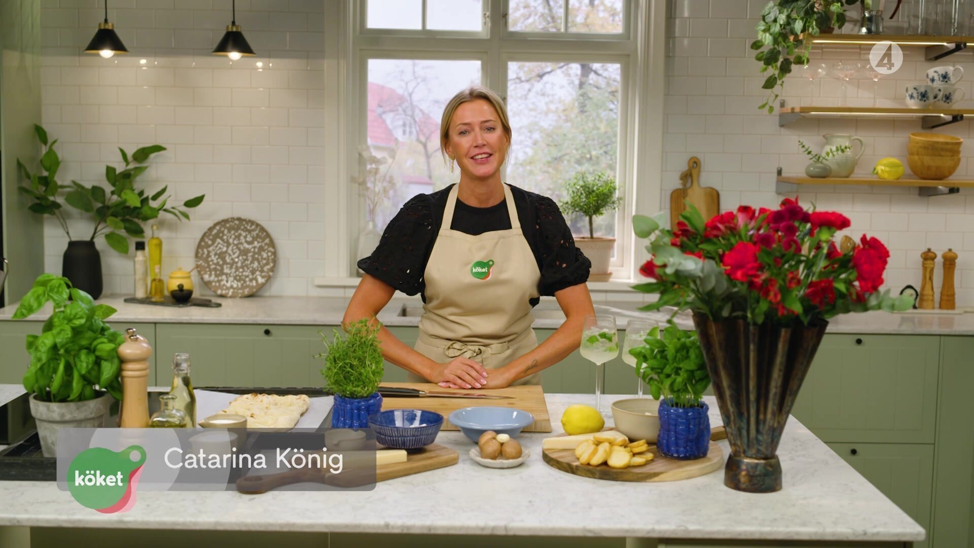 81. Pinsa med tryffelkräm och crostini med pecorinodipp
