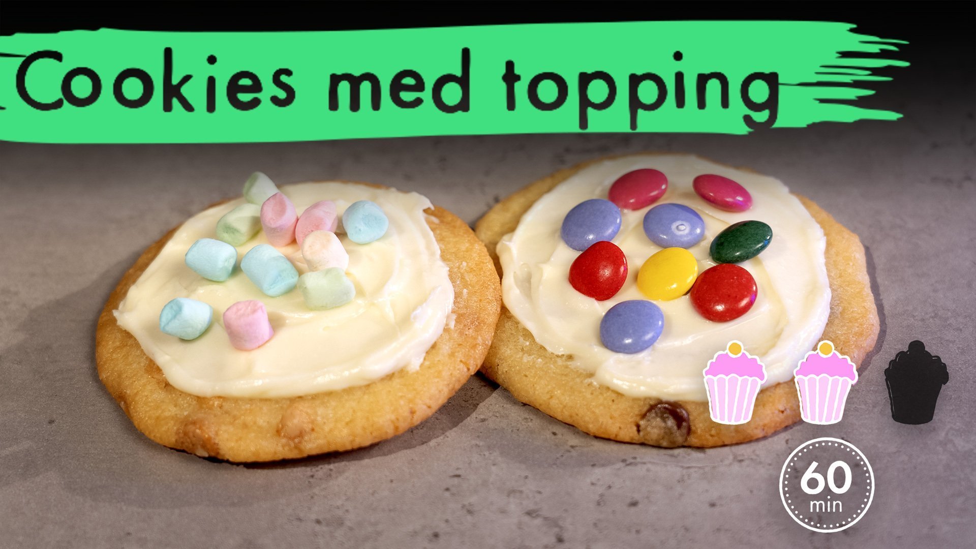 11. Cookies med topping