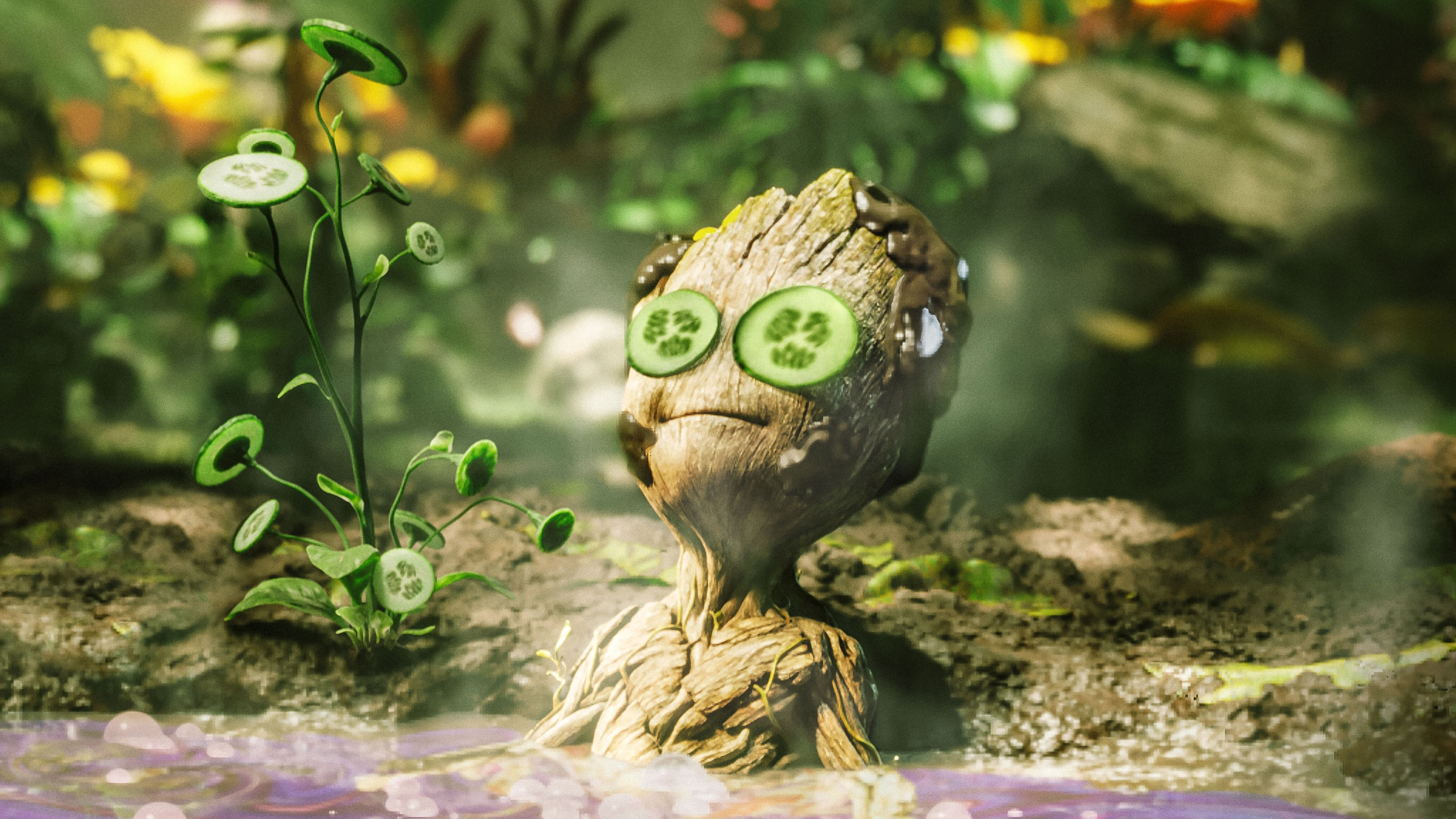 4. Groot Takes a Bath