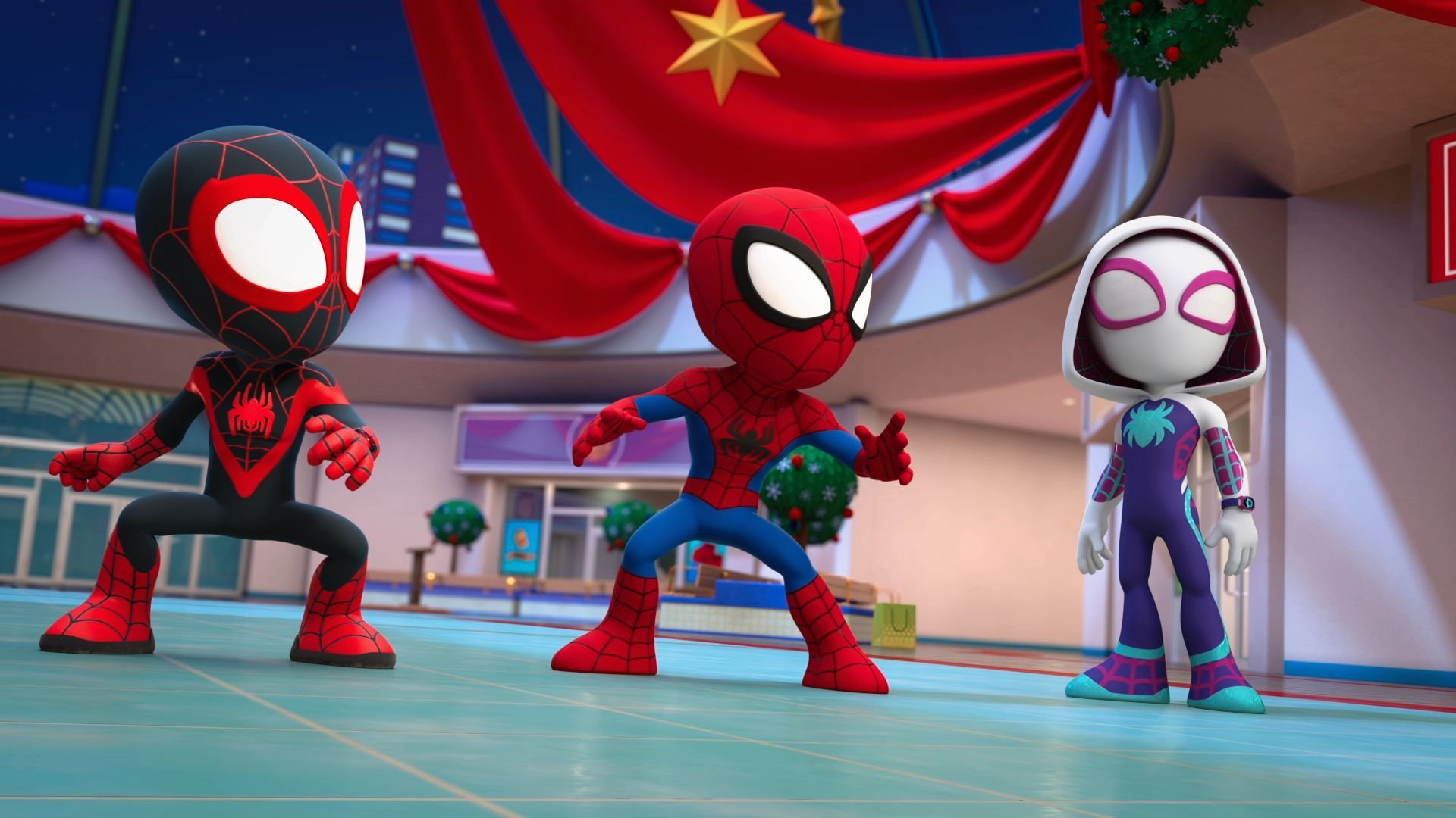 12. Spideys juläventyr / Gobby raskar över isen