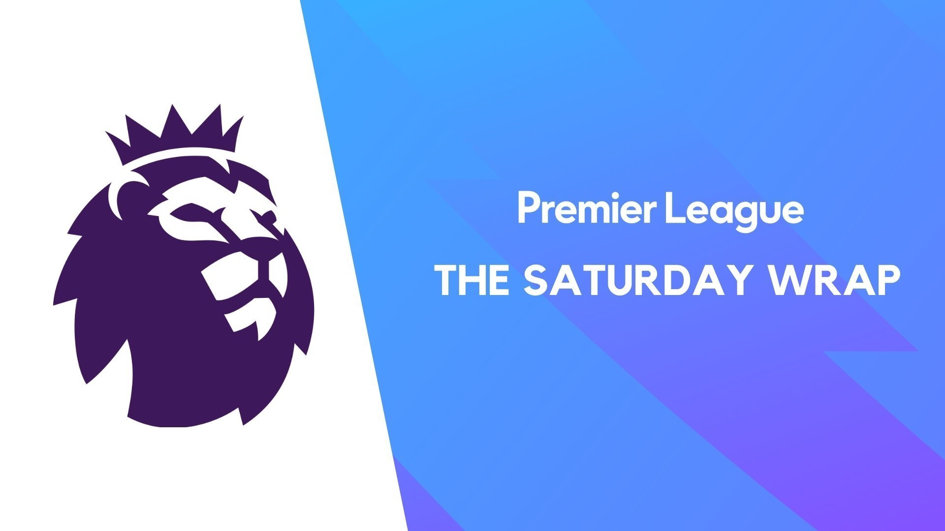 Premier League The Saturday Wrap