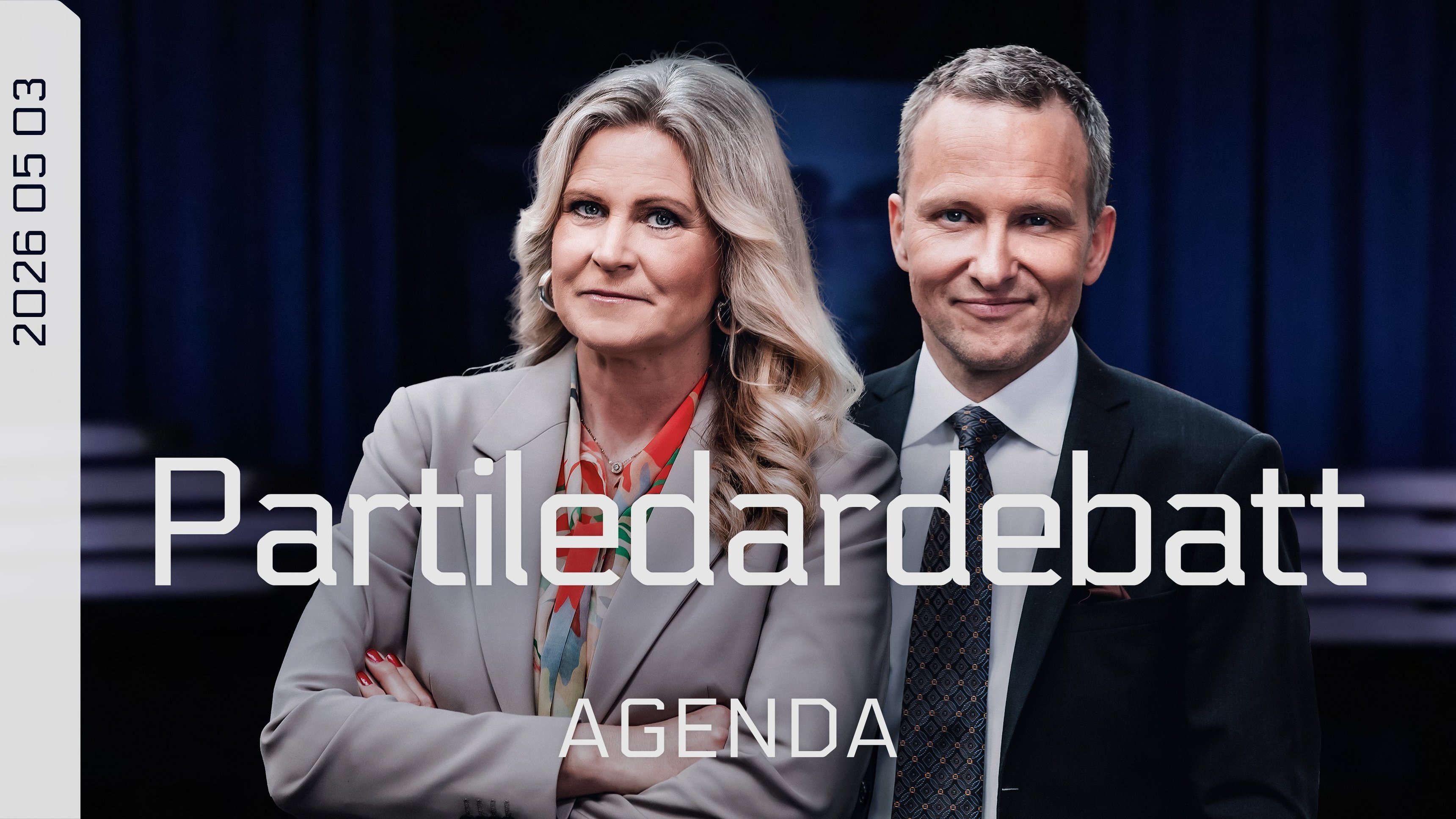 Agenda: partiledardebatt - teckenspråkstolkad