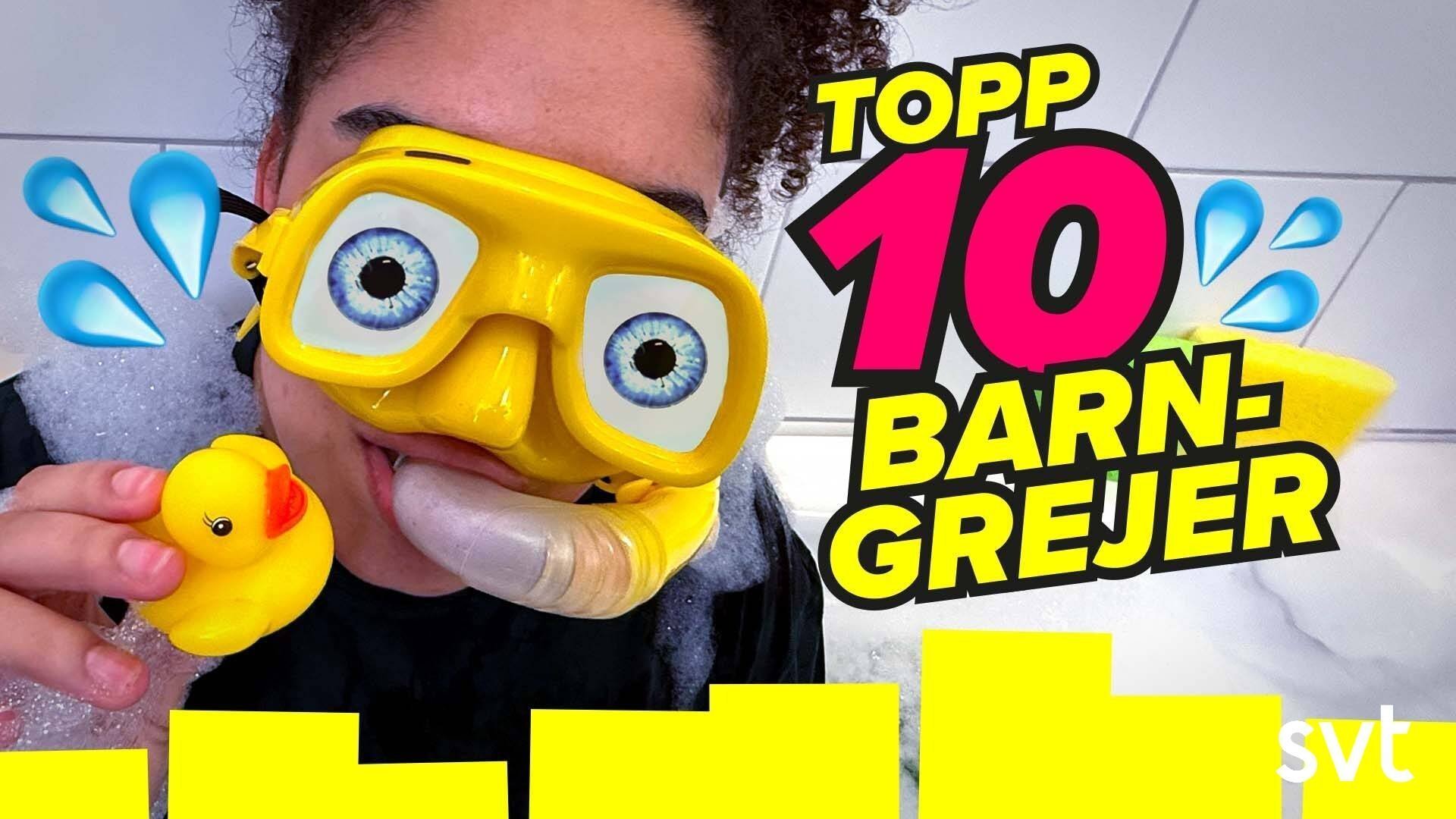 50. Topp 10 grejer barn gör