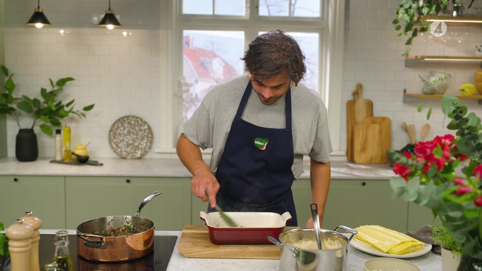 222. Lyxig svamplasagne