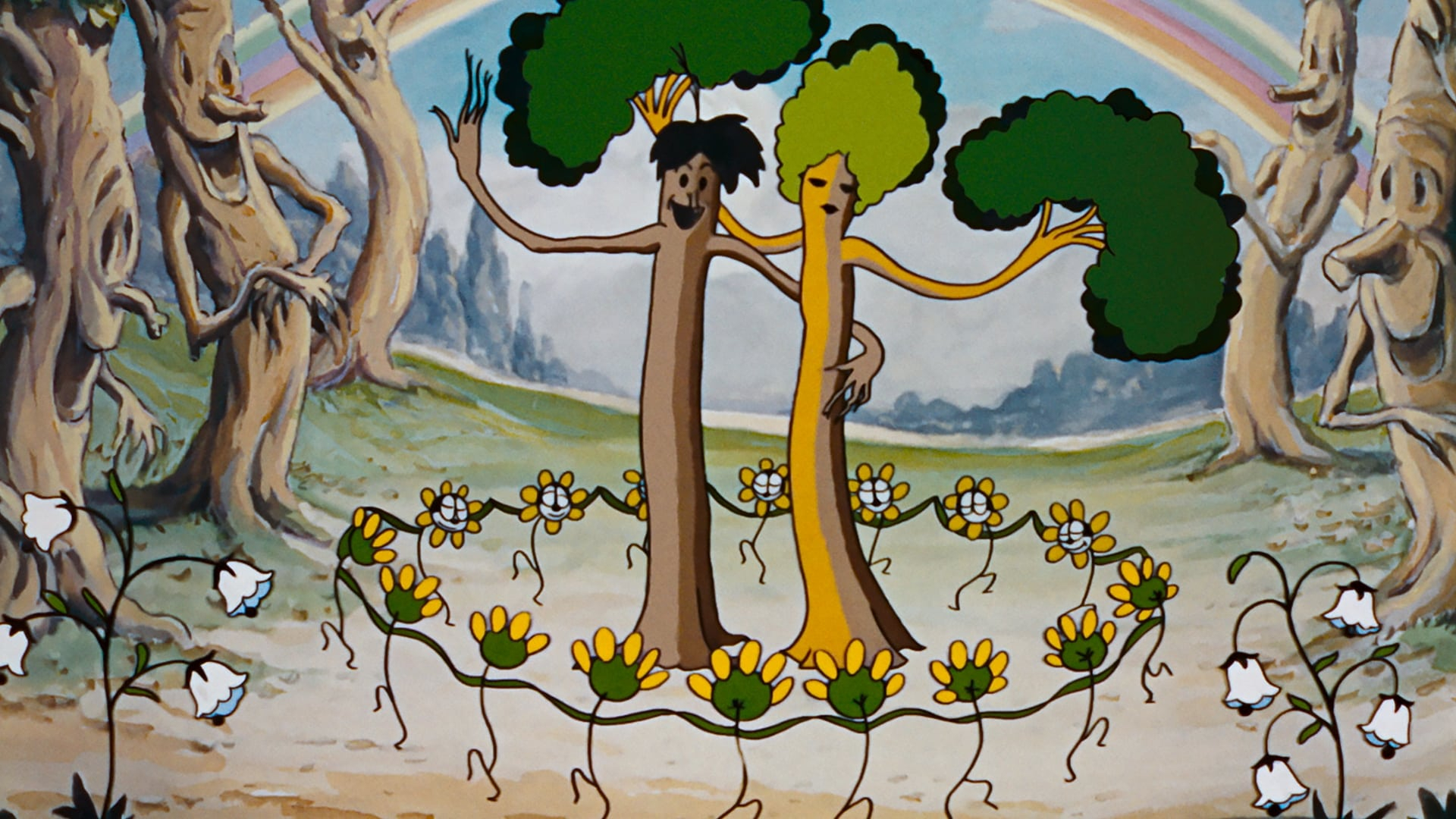 Blommor och träd