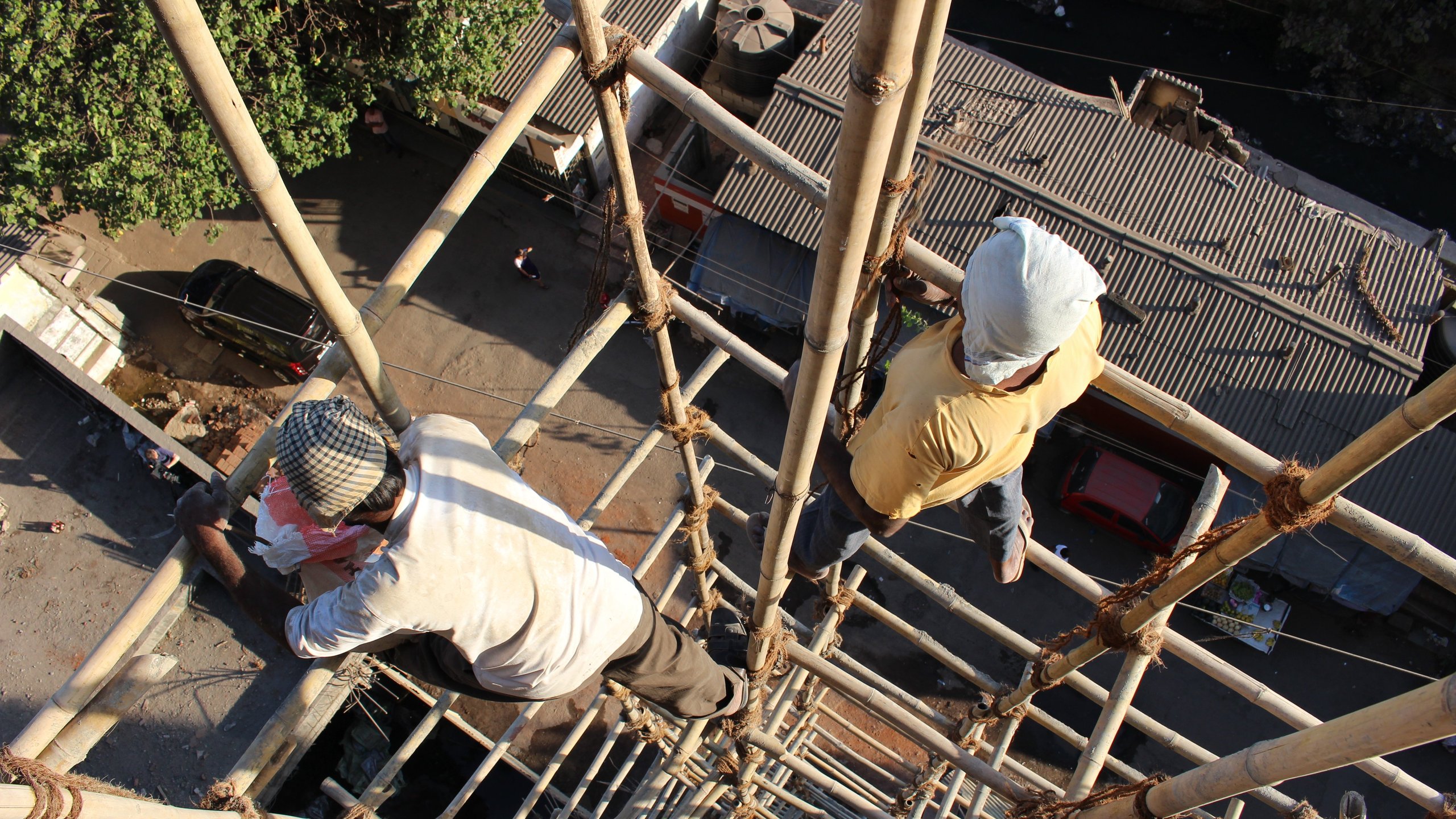 11. Bamboo Scaffolding and Fireworks