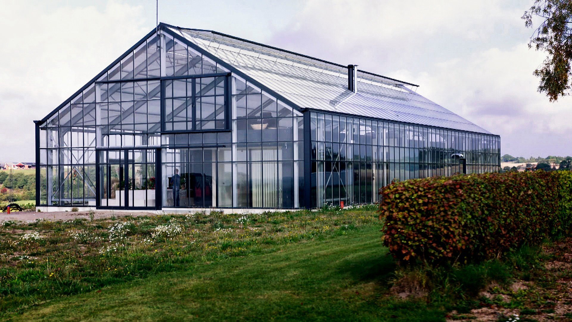 5. Växthuset med ett stenhus inuti i Skurup