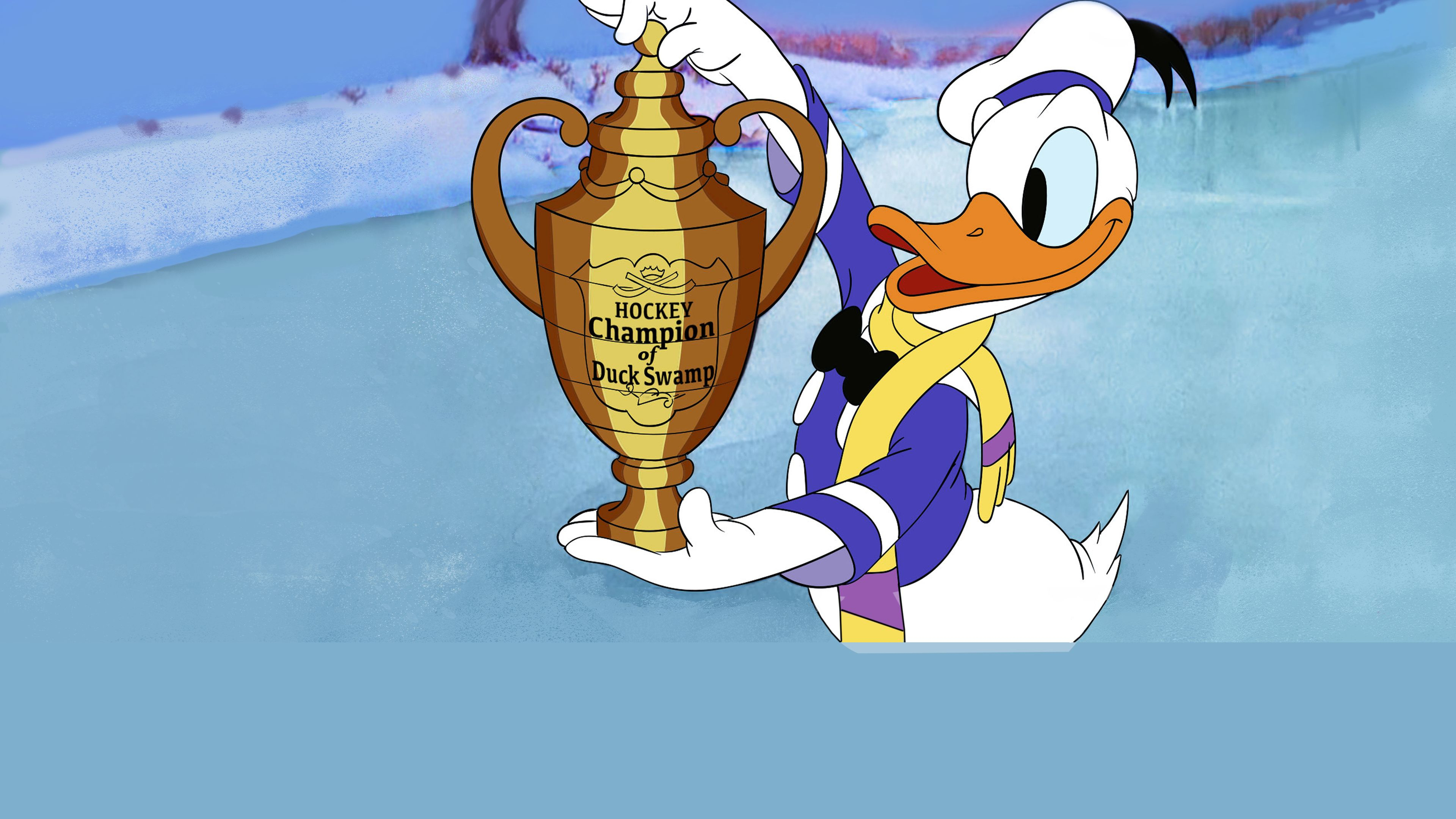 Kalle Anka spelar ishockey