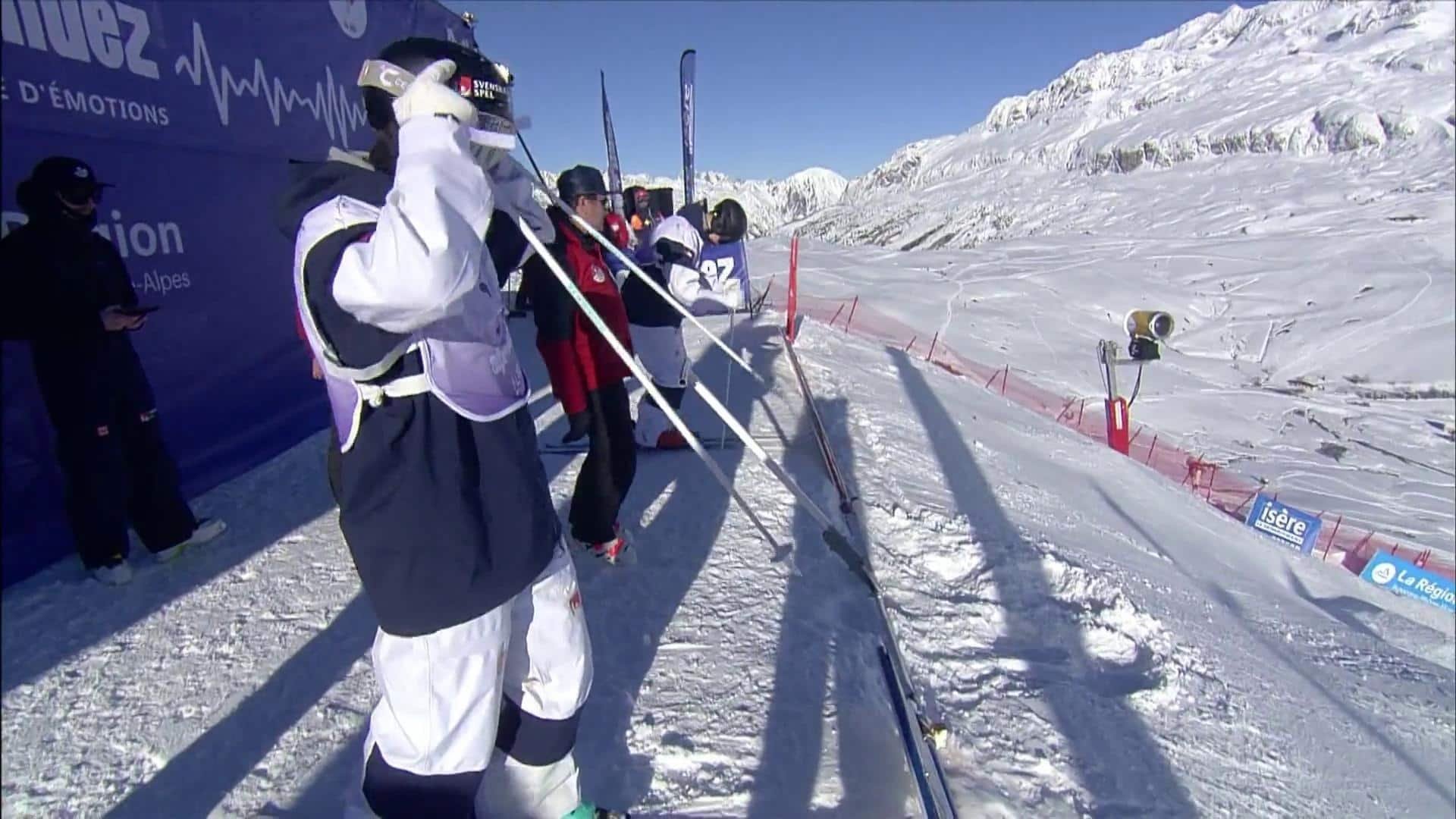 2. Dubbelt blågult i Alpe d´Huez
