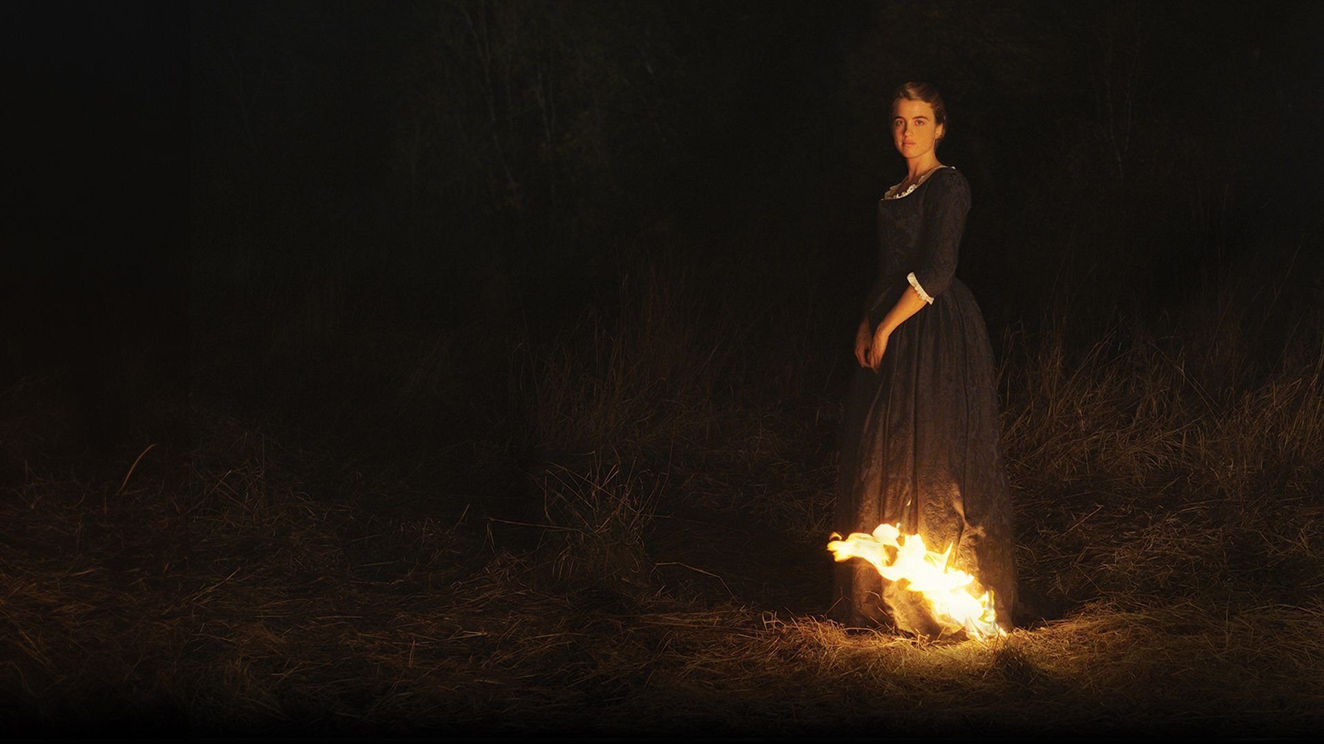 Porträtt av en kvinna i brand