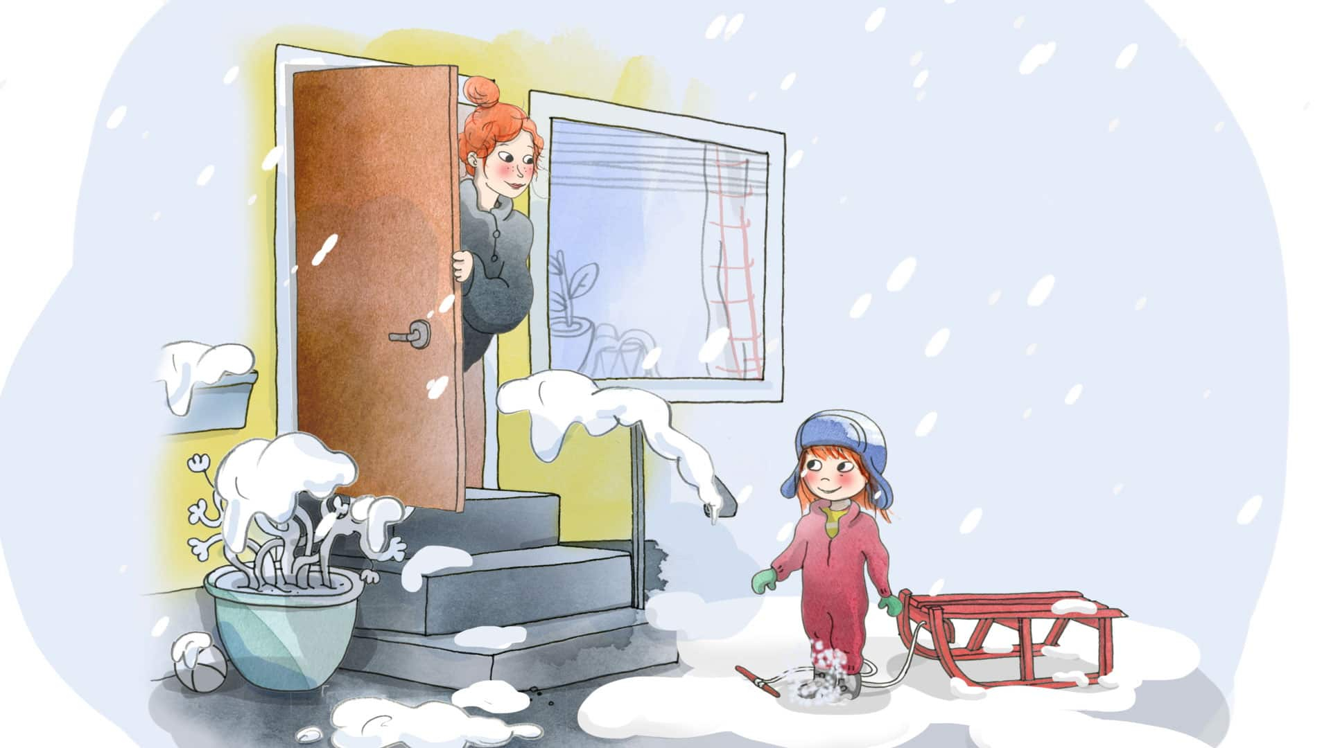 5. En långsam frukost och snöänglar