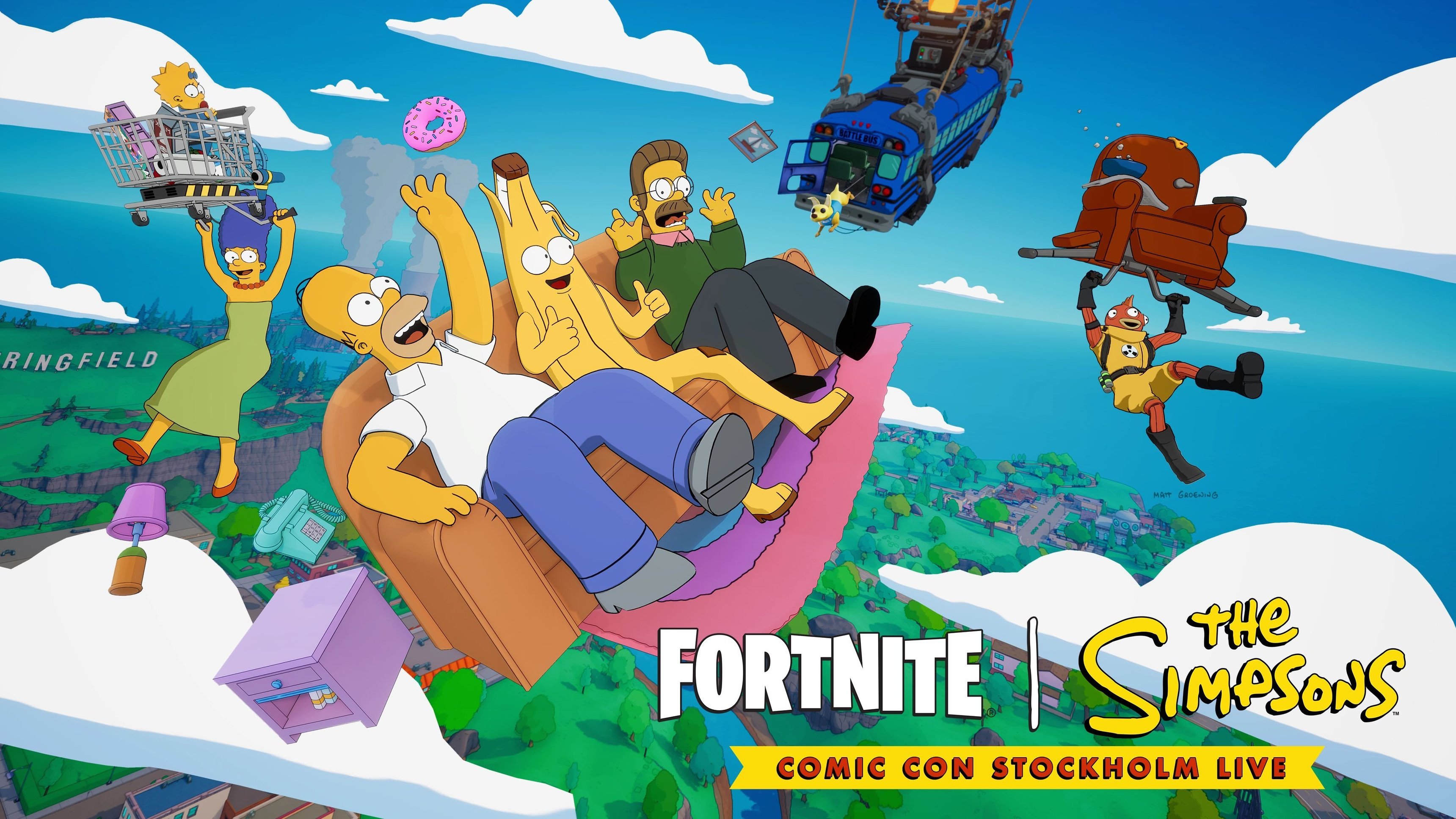 Fortnite | The Simpsons: Comic Con Stockholm Live
