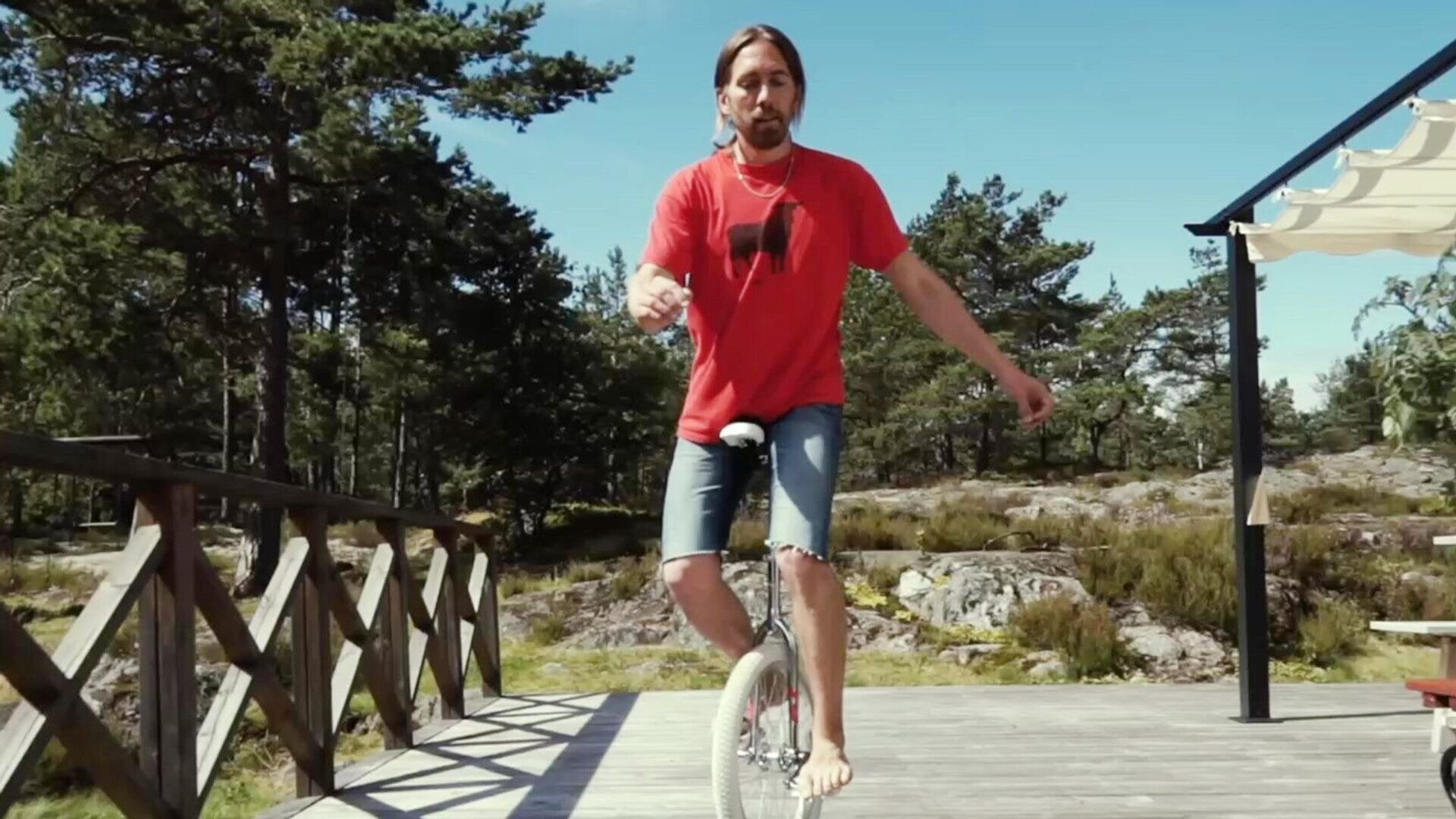 21. Cykla på enhjuling
