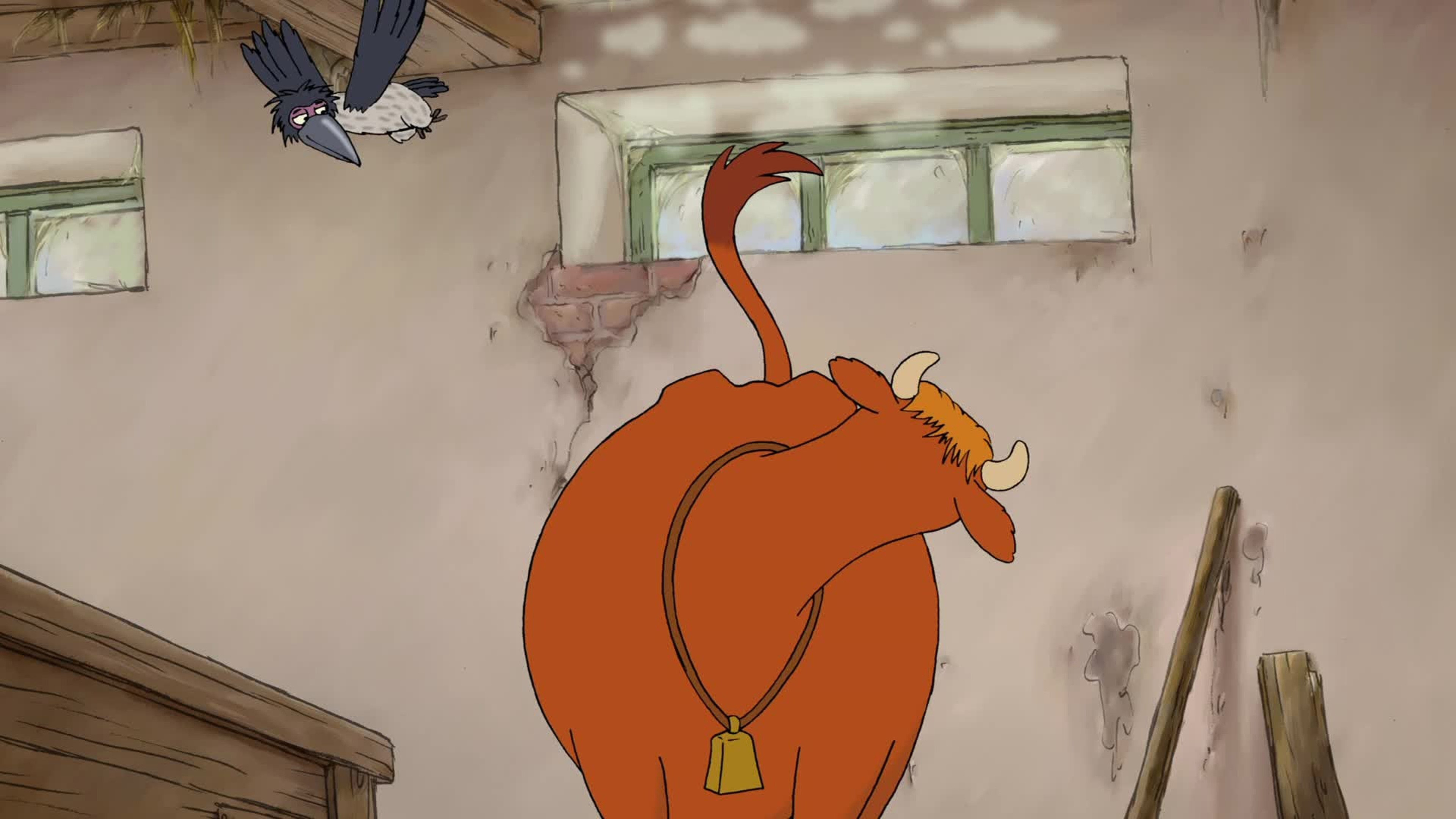 4. Kråkan städar