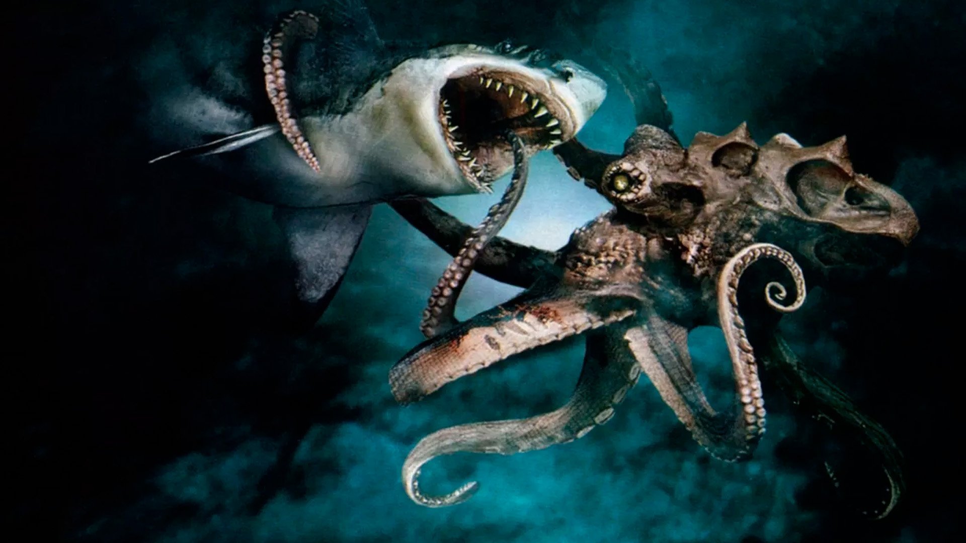 Mega Shark VS Giant Octcopus