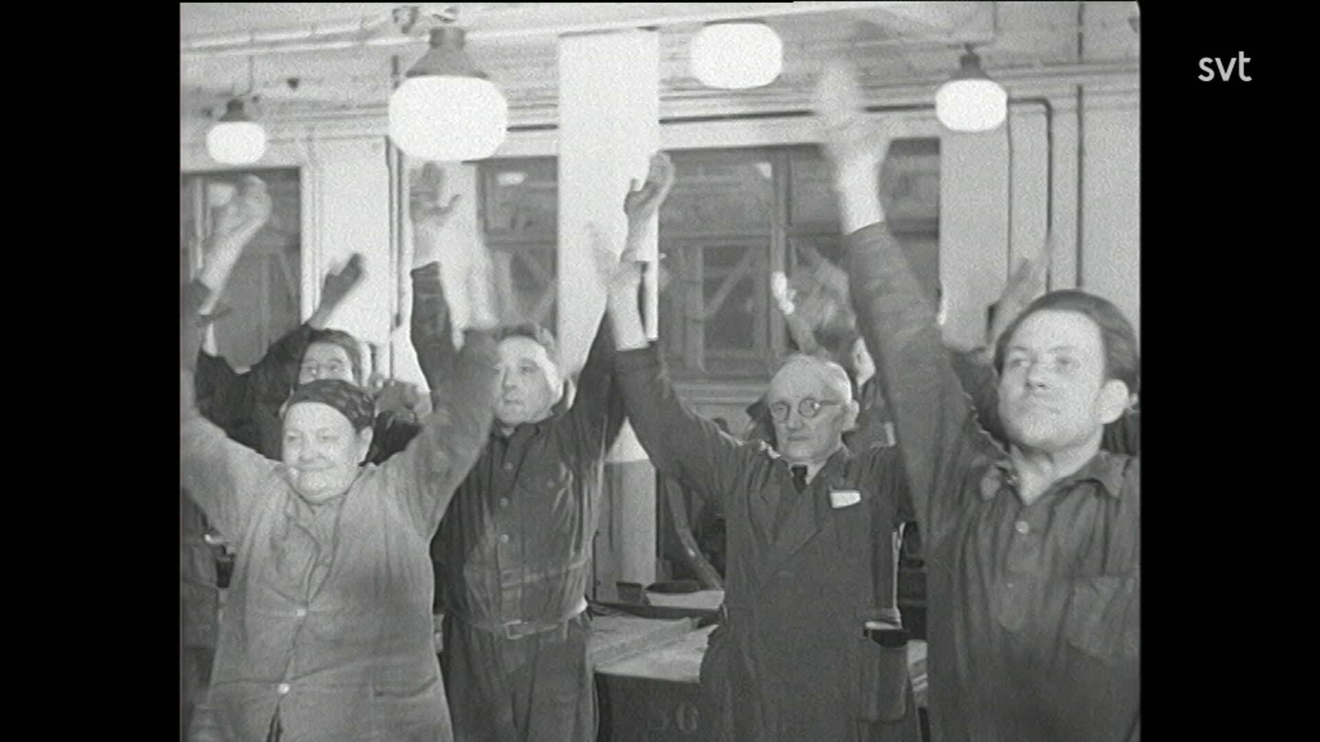 34. Gymnastik på Electrolux 1945