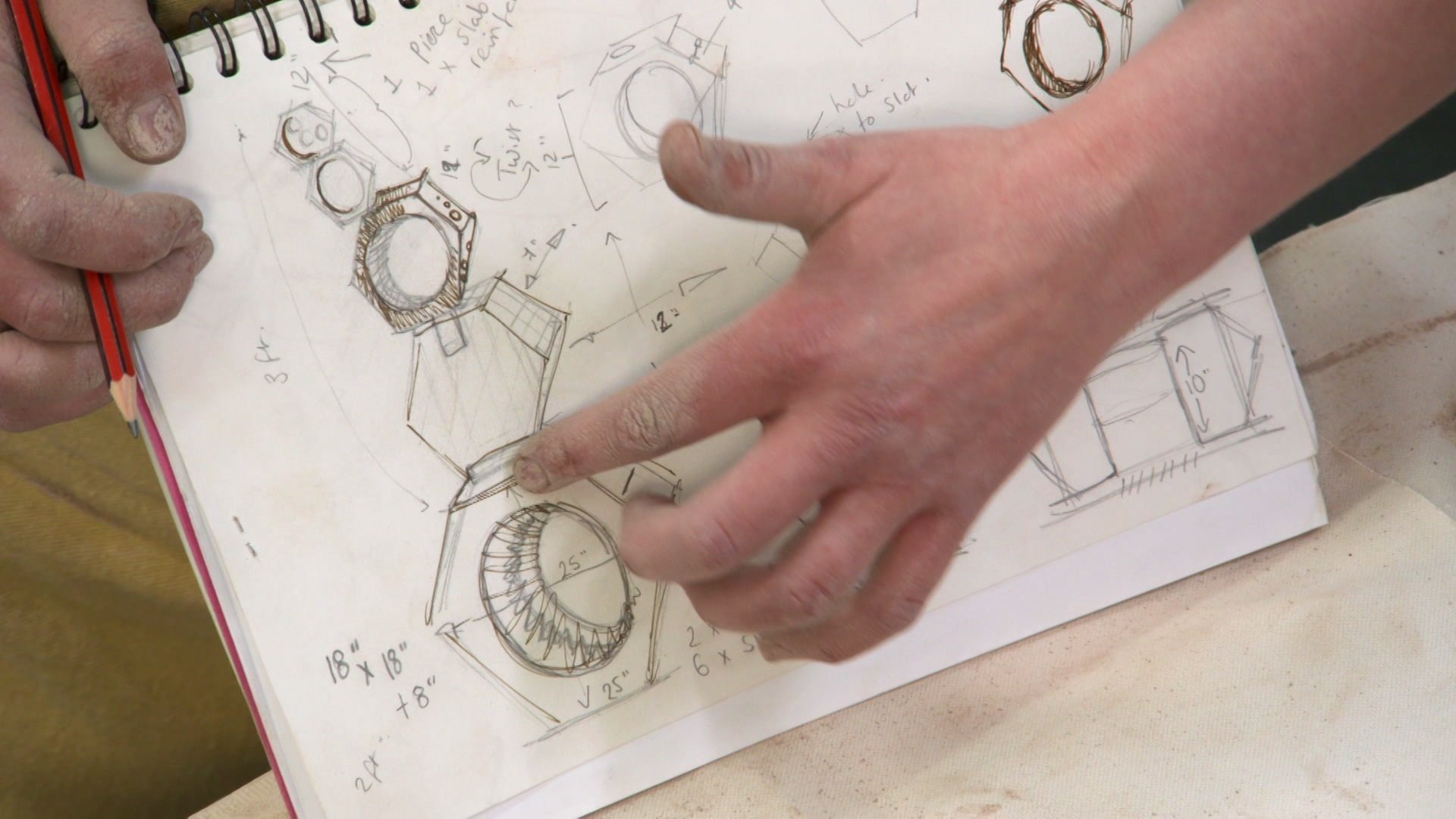 4. Trädgårdsstaty i lera