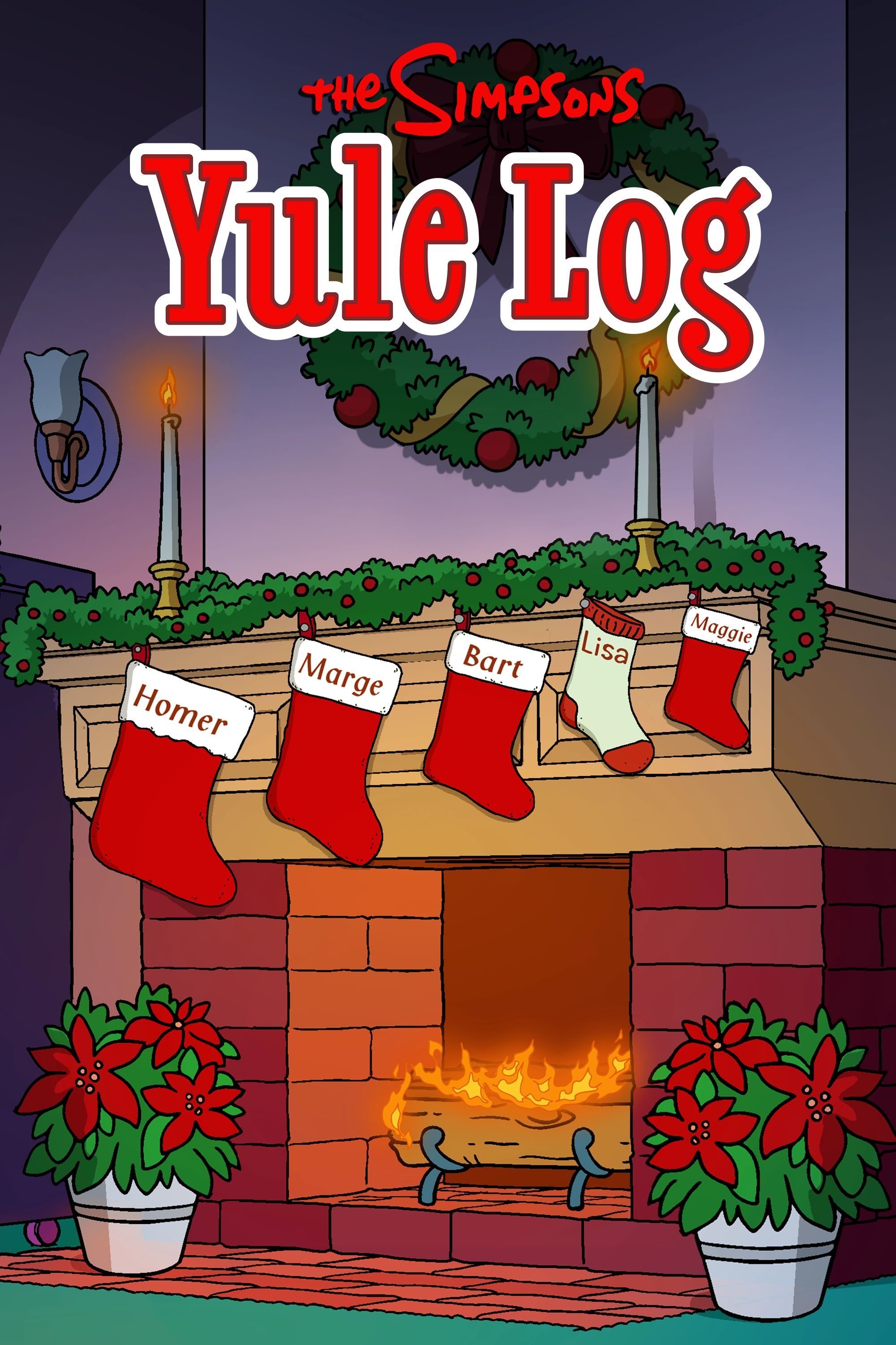 The Simpsons Yule Log